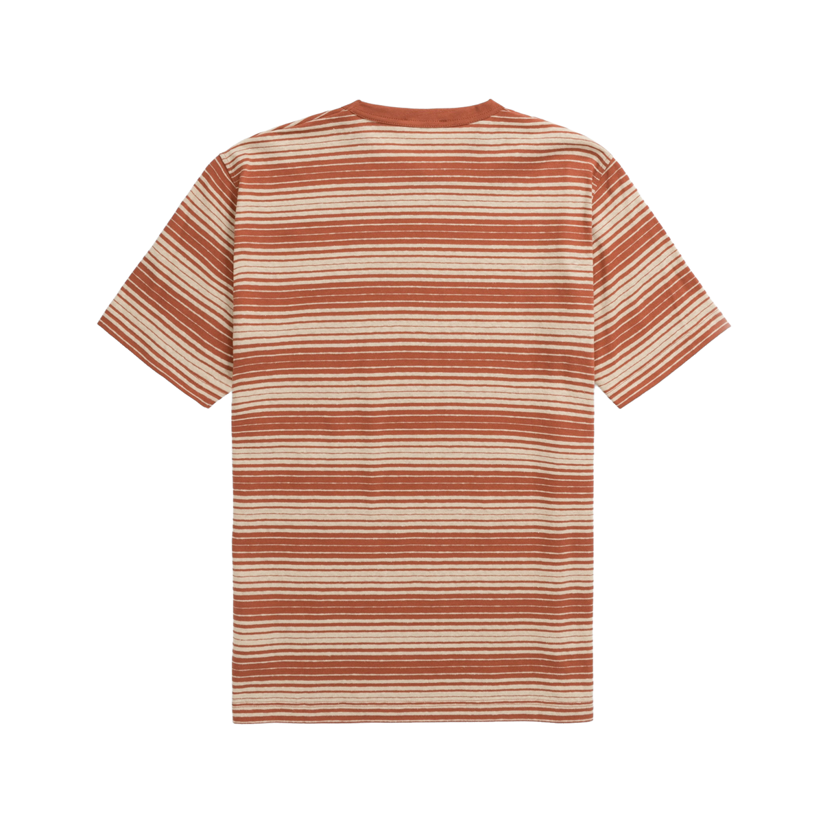 Norse Projects Johannes Spaced Stripe T-Shirt - Red Ochre