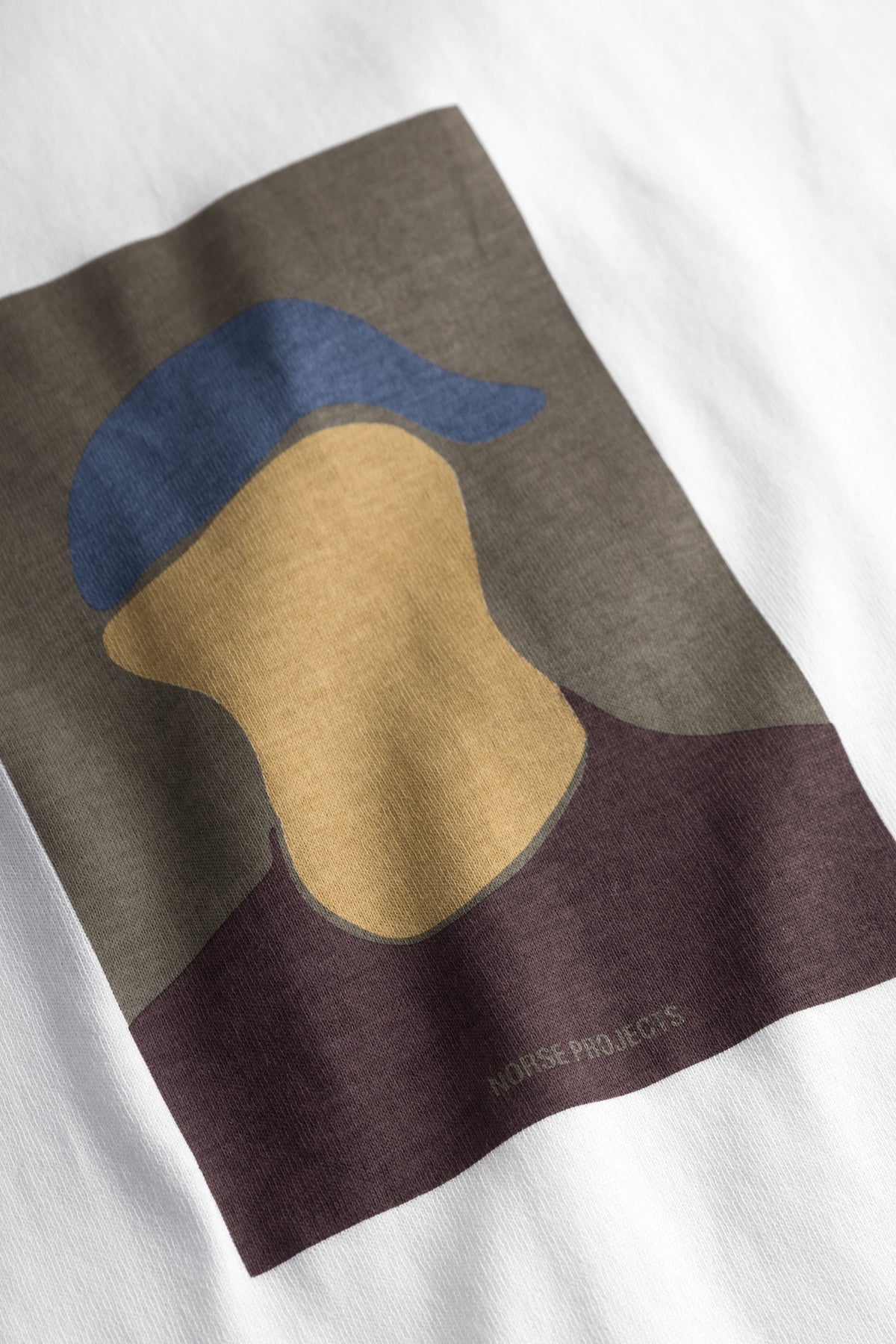 Norse Projects Johannes Cap Print T-Shirt - White