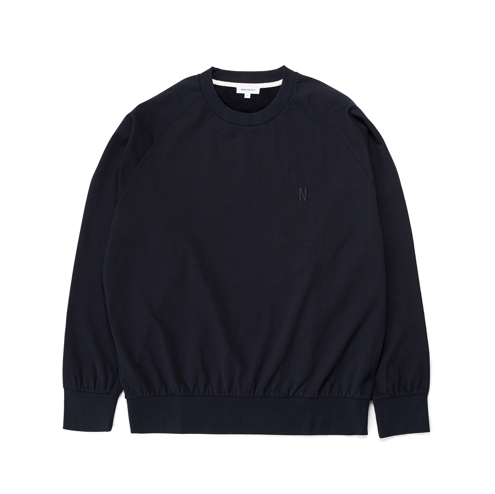 Norse Projects Marten Raglan Light Sweat - Dark Navy