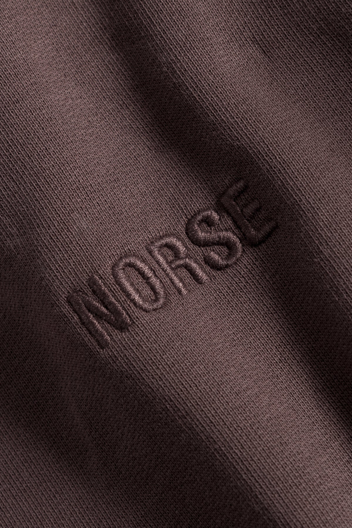Norse Projects Ketel Norse Logo Half Zip - Wine Red