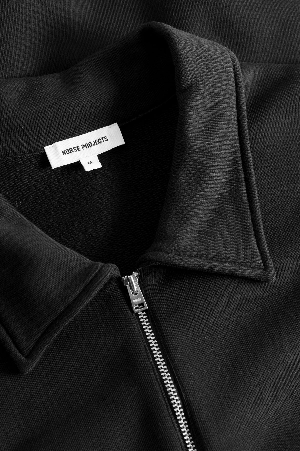 Norse Projects Ketel Norse Logo Half Zip - Black