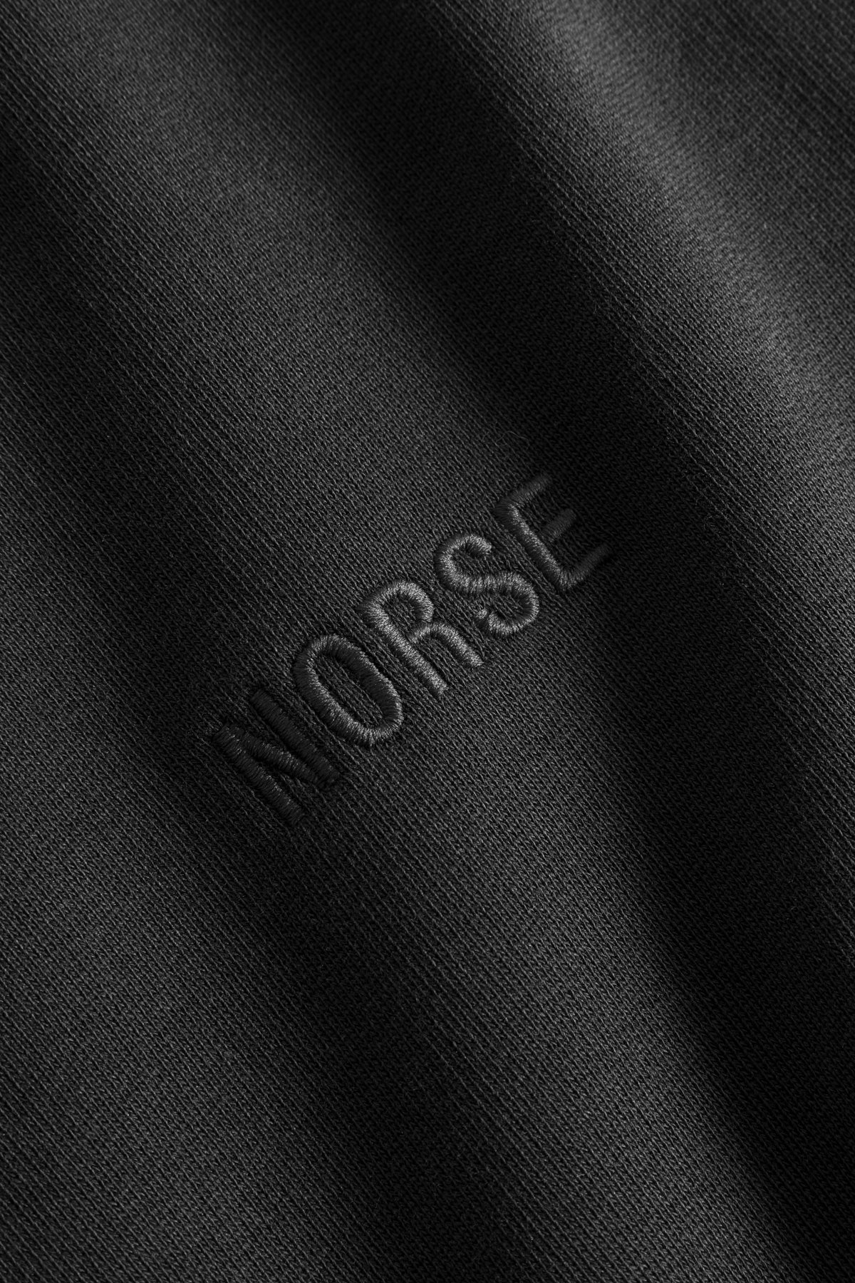 Norse Projects Ketel Norse Logo Half Zip - Black