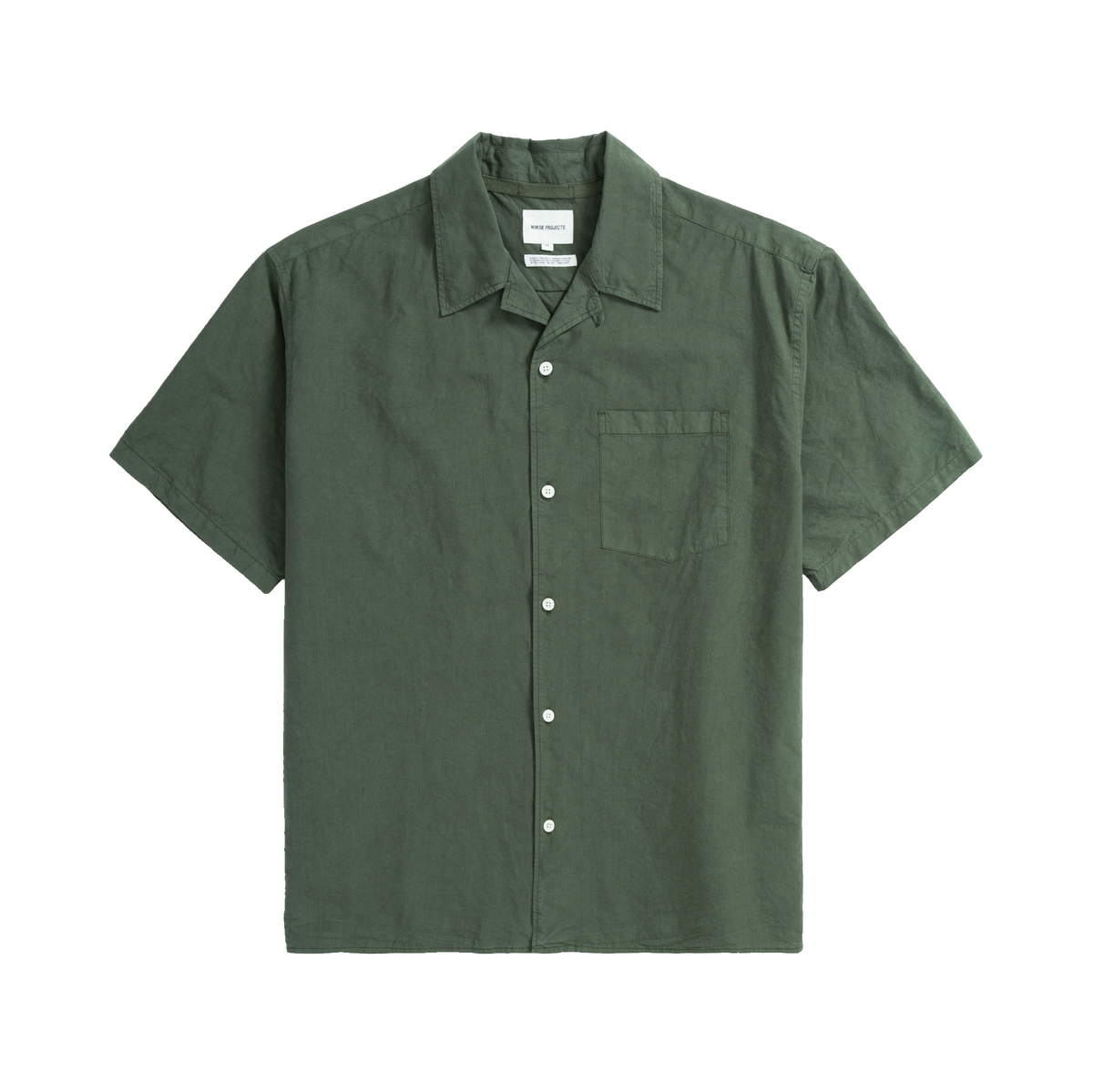 Norse Projects Carsten Tencel Shirt - Spruce Green
