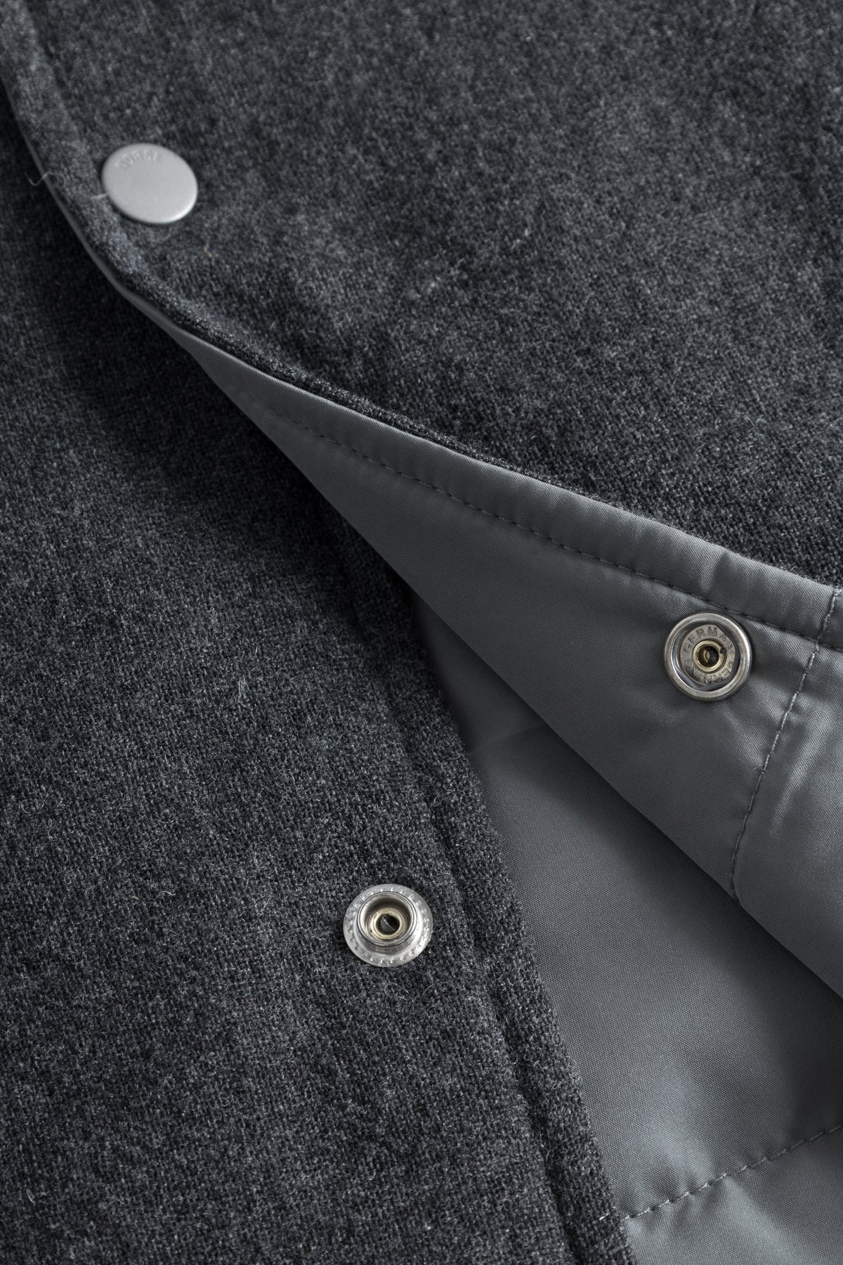 Norse Projects Hjalmer Insulated Wool Overshirt - Charcoal Melange