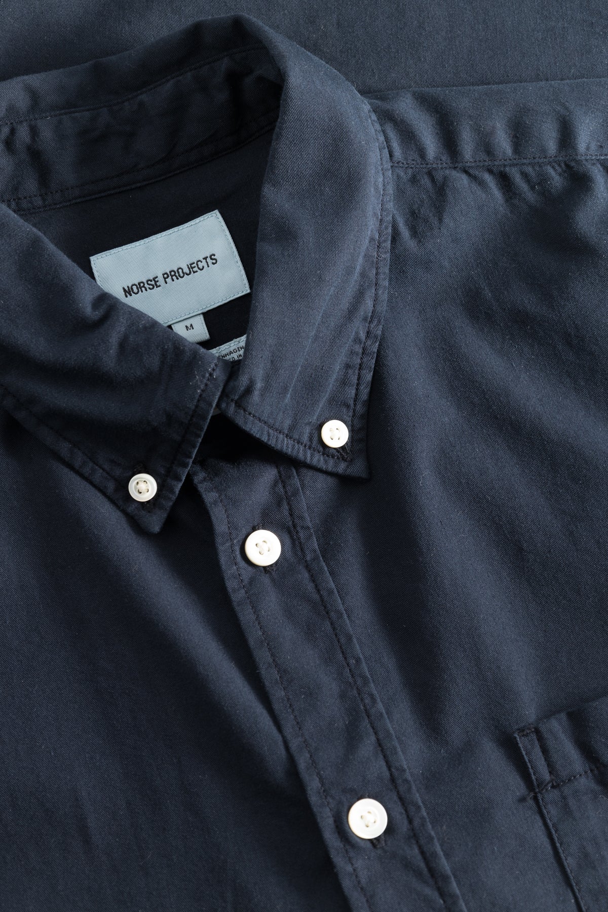 Norse Projects Osvald BD Twill Shirt - Dark Navy
