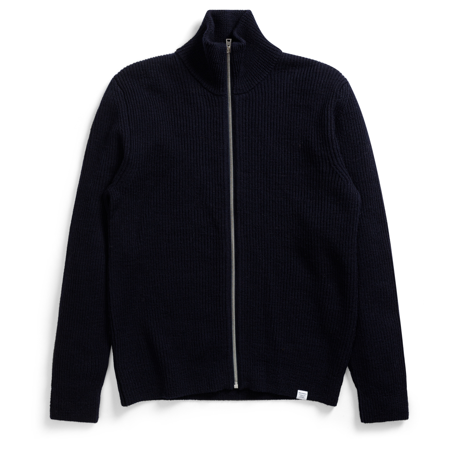 Norse Projects Hagen Wool Zip Jacket - Dark Navy