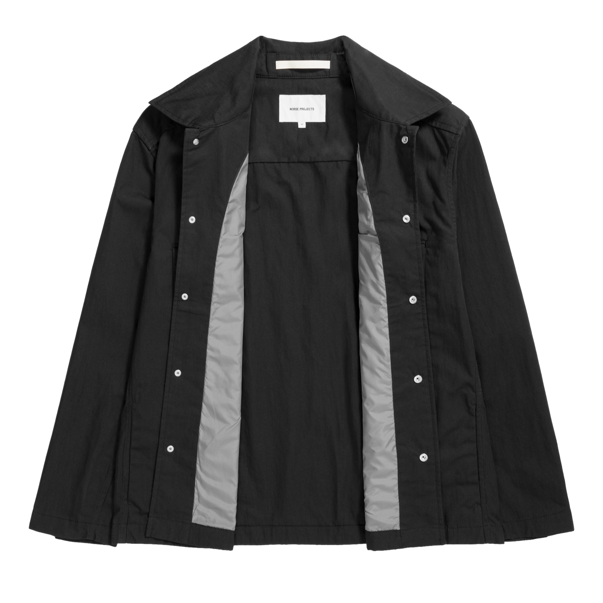 Norse Projects Pelle Fine Broken Overshirt - Black