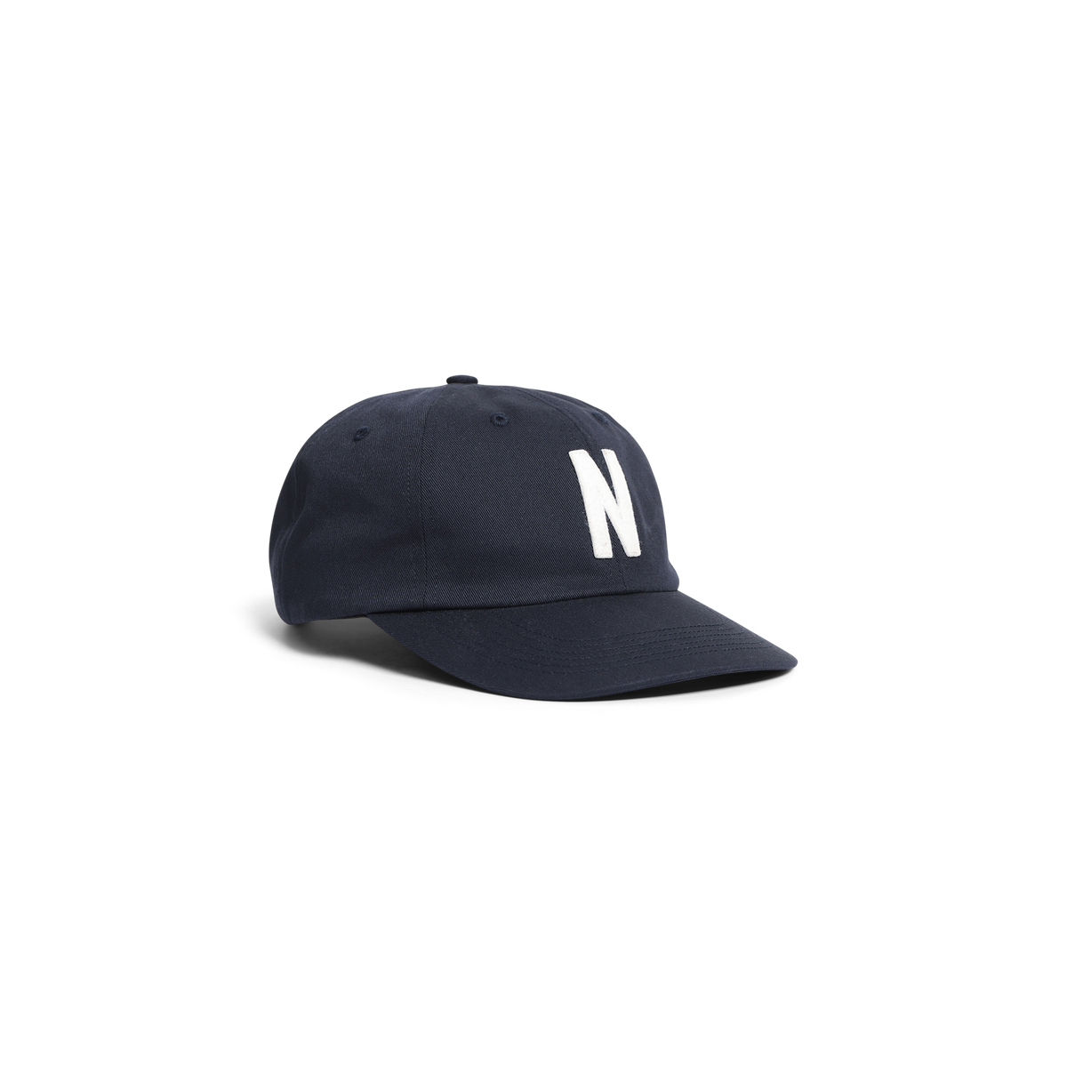 Norse Projects Felt N Twill Sports Cap - Dark Navy