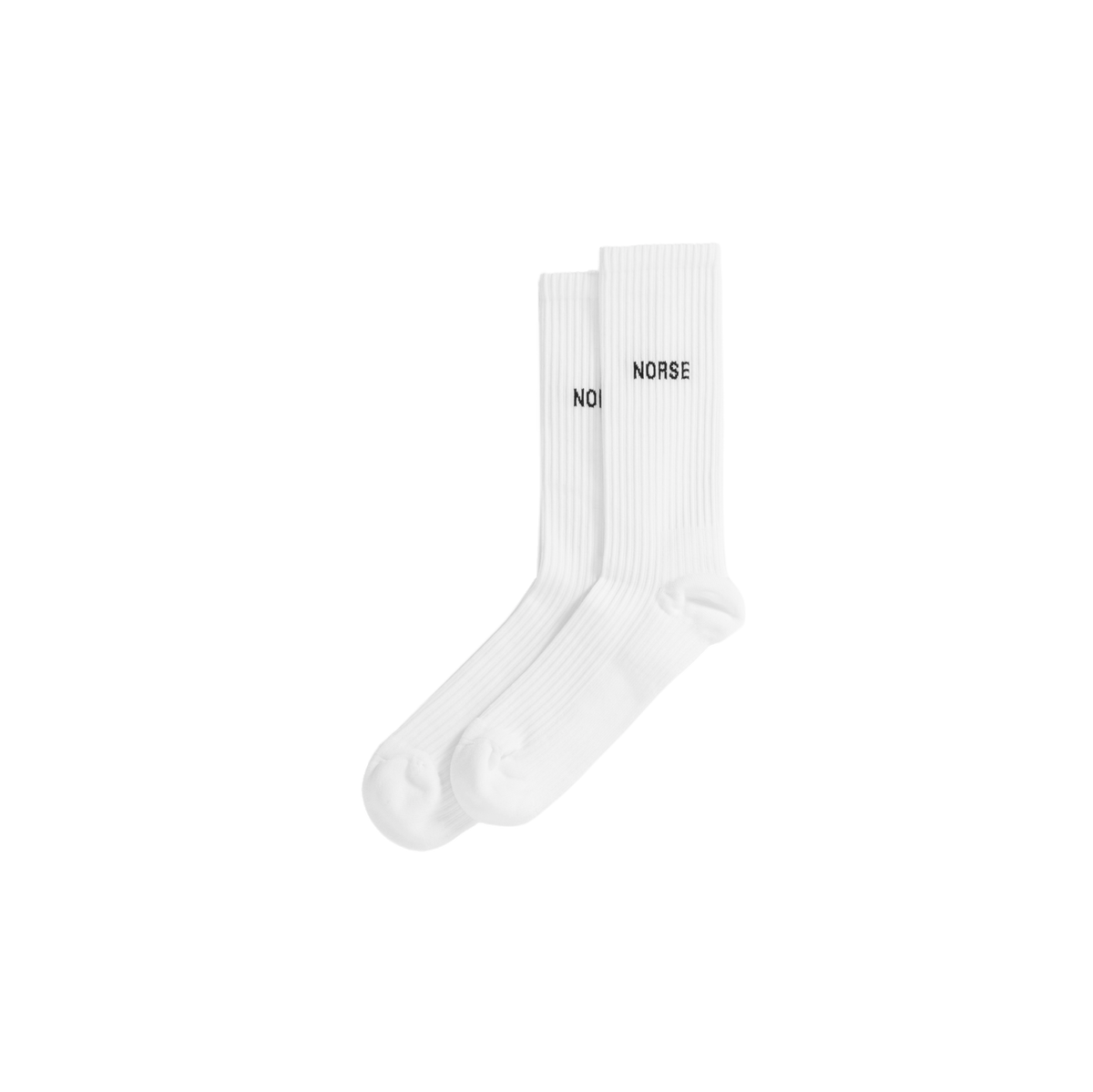 Norse Projects Bjarki Logo Sport Sock - White