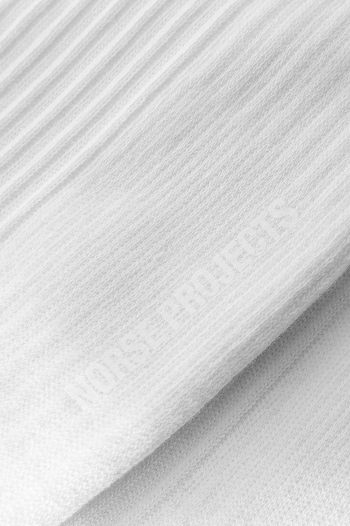 Norse Projects Bjarki Logo Sport Sock - White