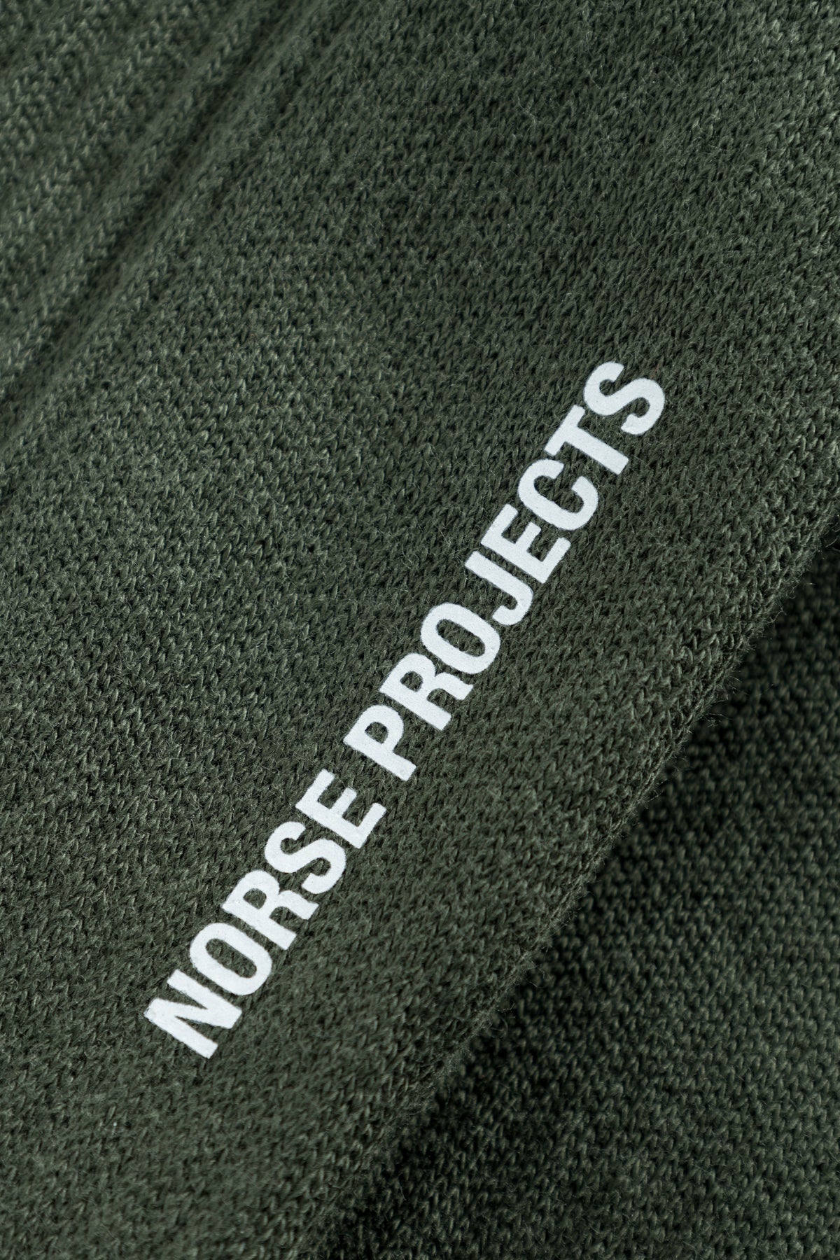 Norse Projects Bjarki Logo Sport Sock - Forest Green