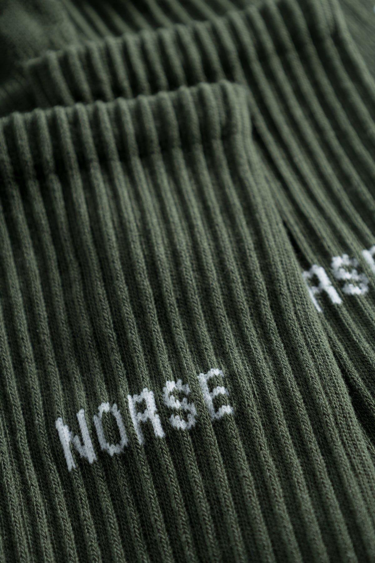 Norse Projects Bjarki Logo Sport Sock - Forest Green