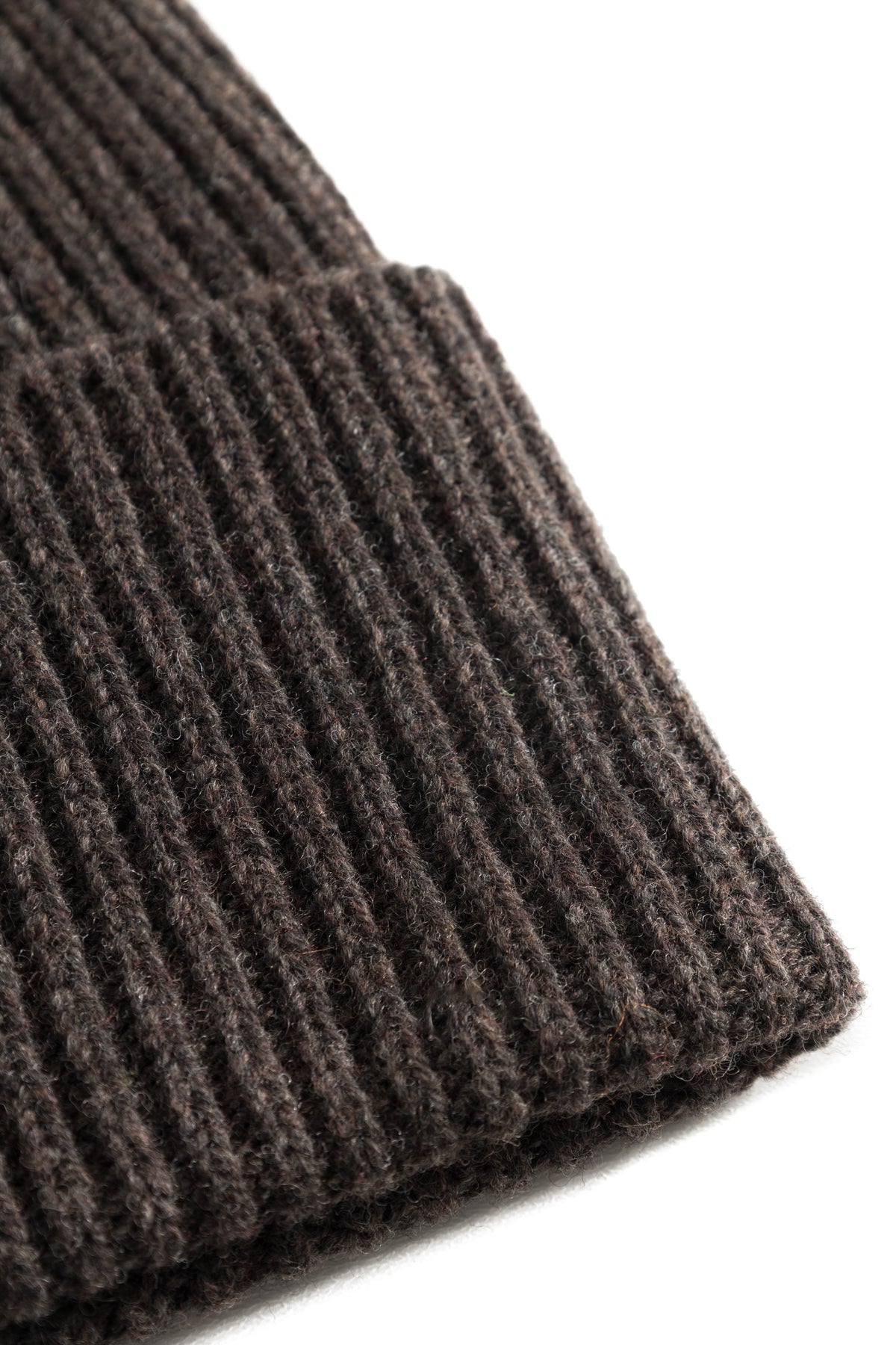 Norse Projects Merino Lambswool N Logo Beanie - Heathland Brown