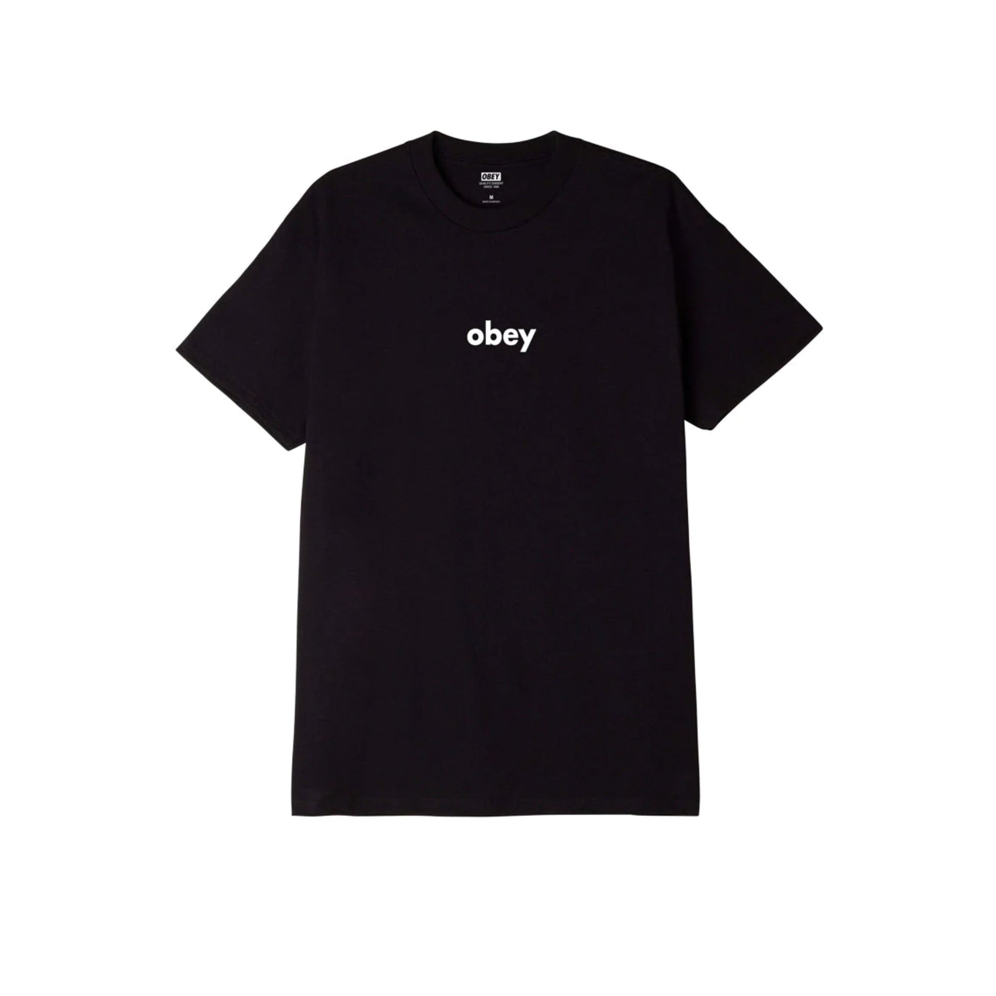 Obey Lower Case T-Shirt - Black