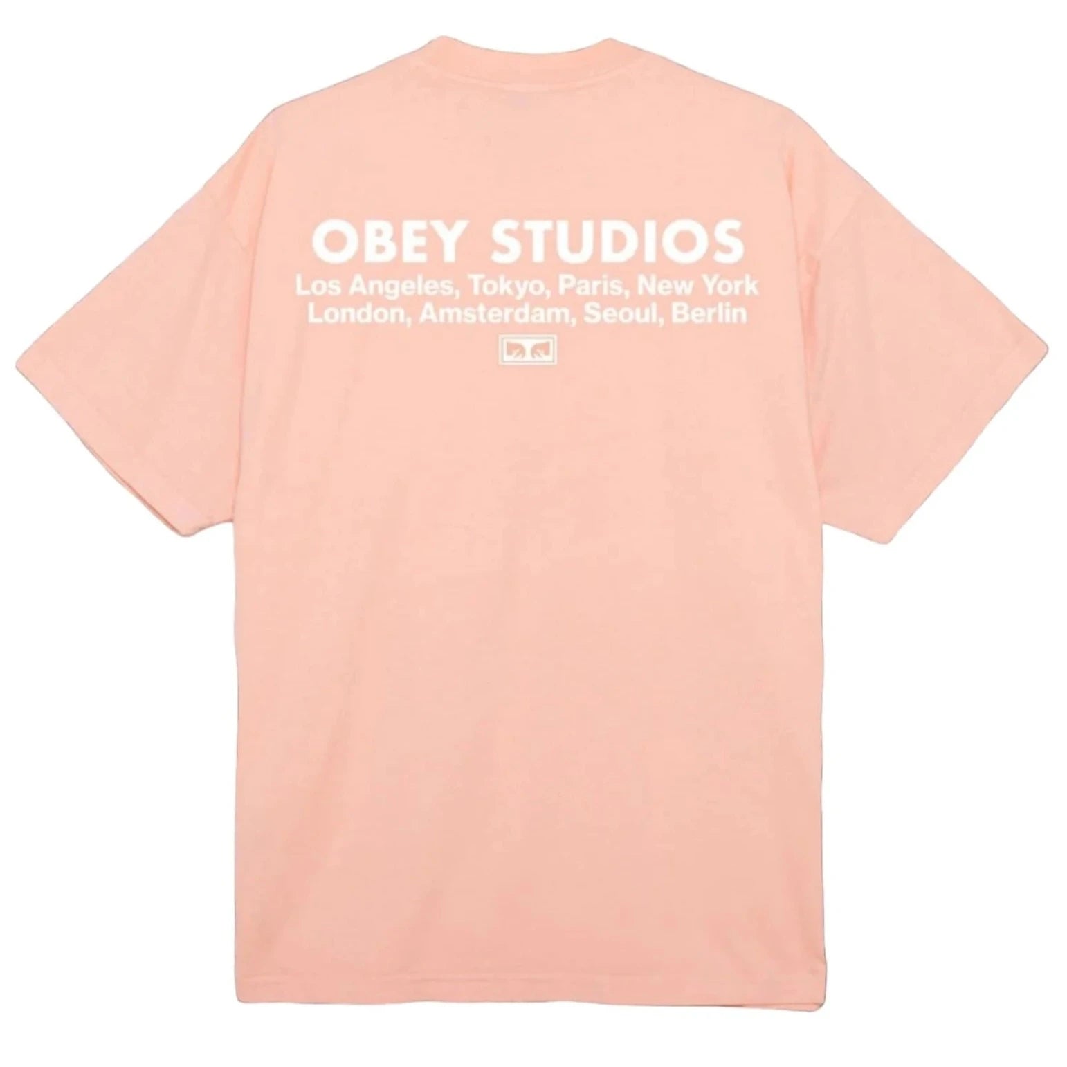 Obey Studios Eye T-Shirt - Peach Parfait