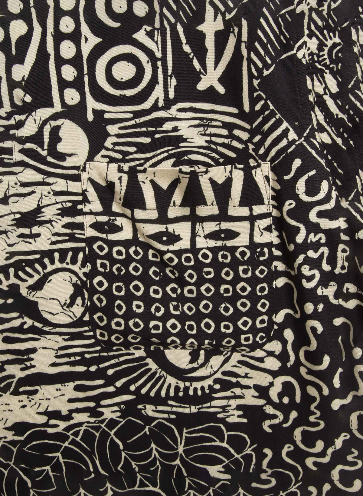 YMC Malick Shirt - Black Multi
