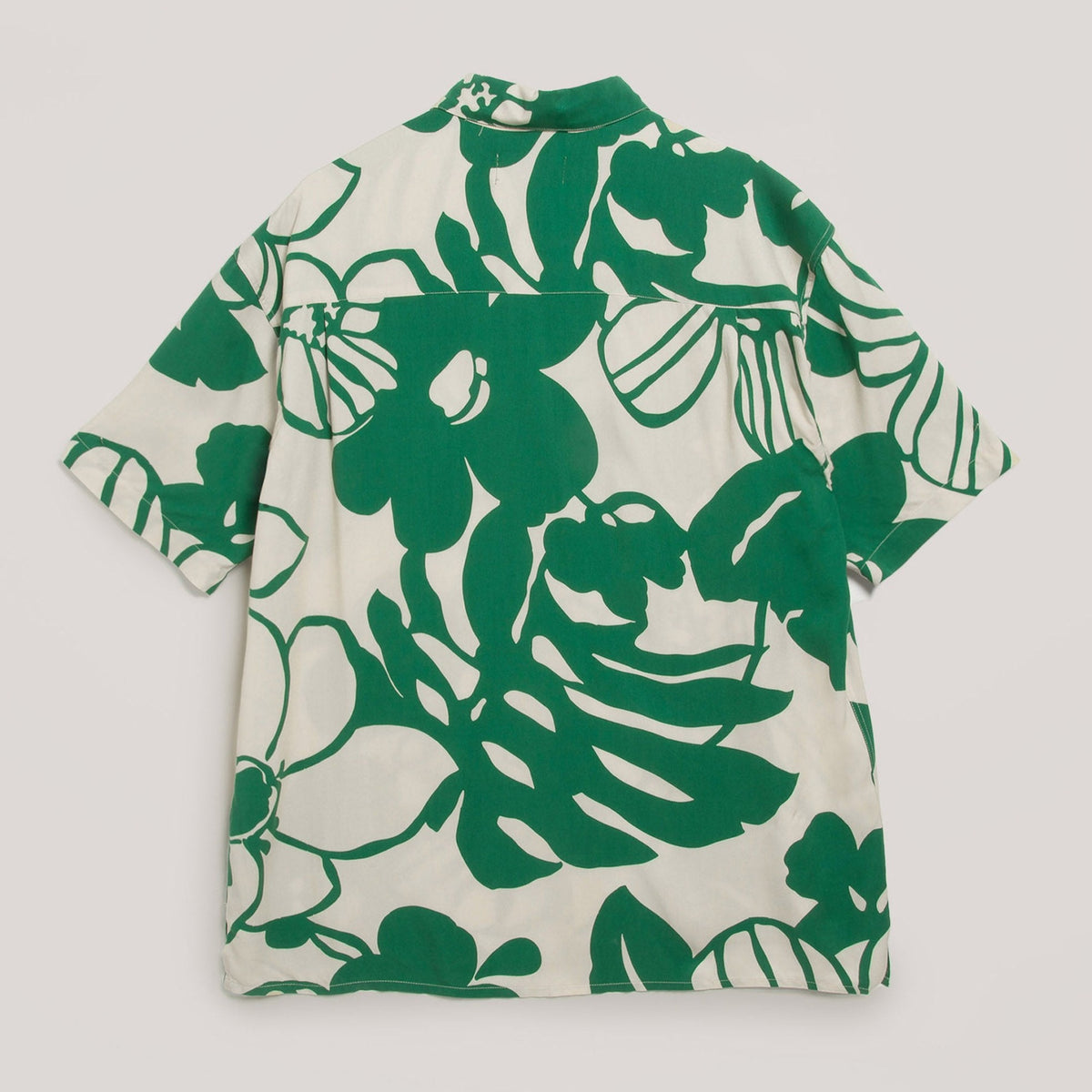 YMC Mitchum Shirt - Ecru / Green