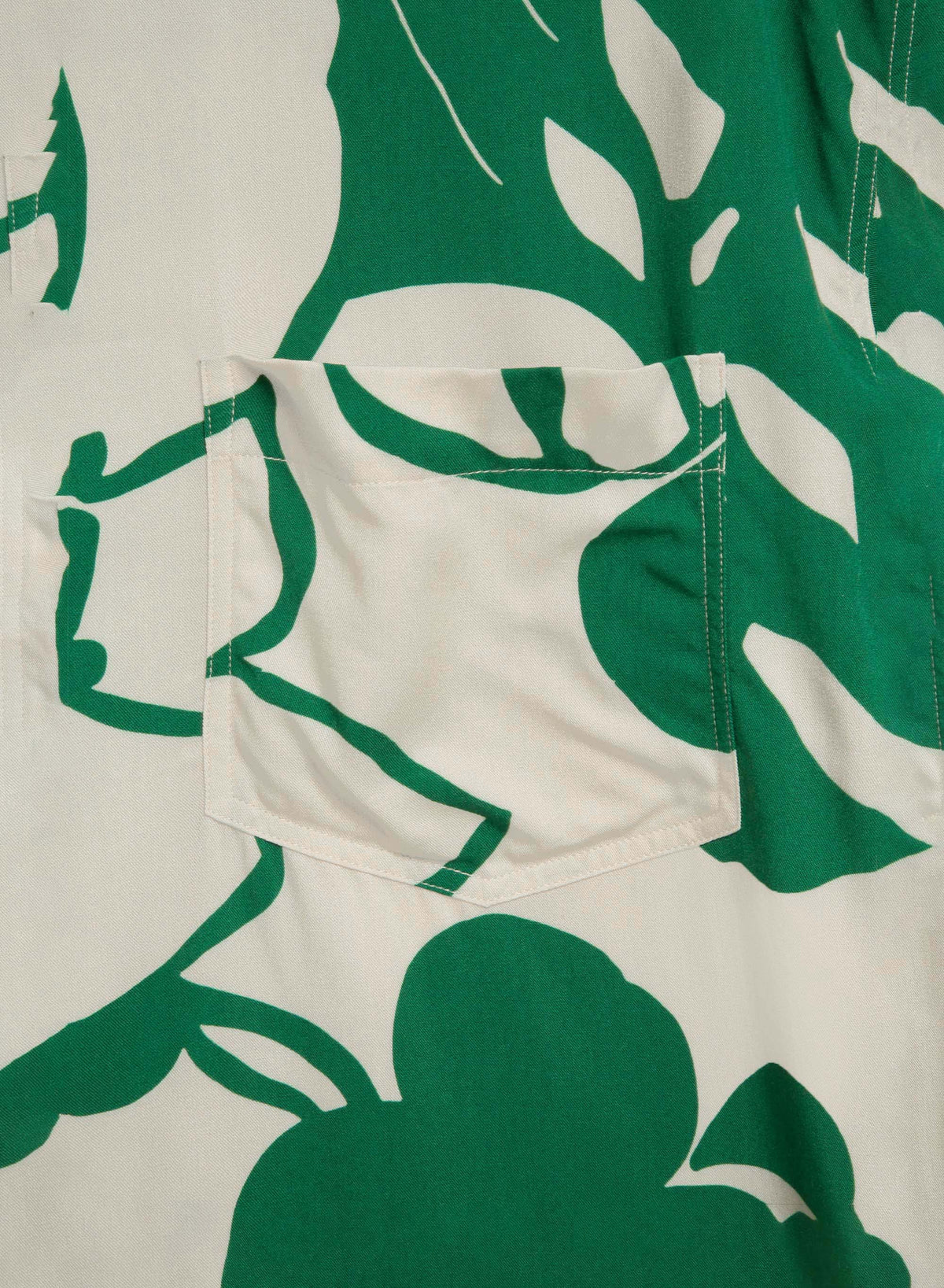 YMC Mitchum Shirt - Ecru / Green