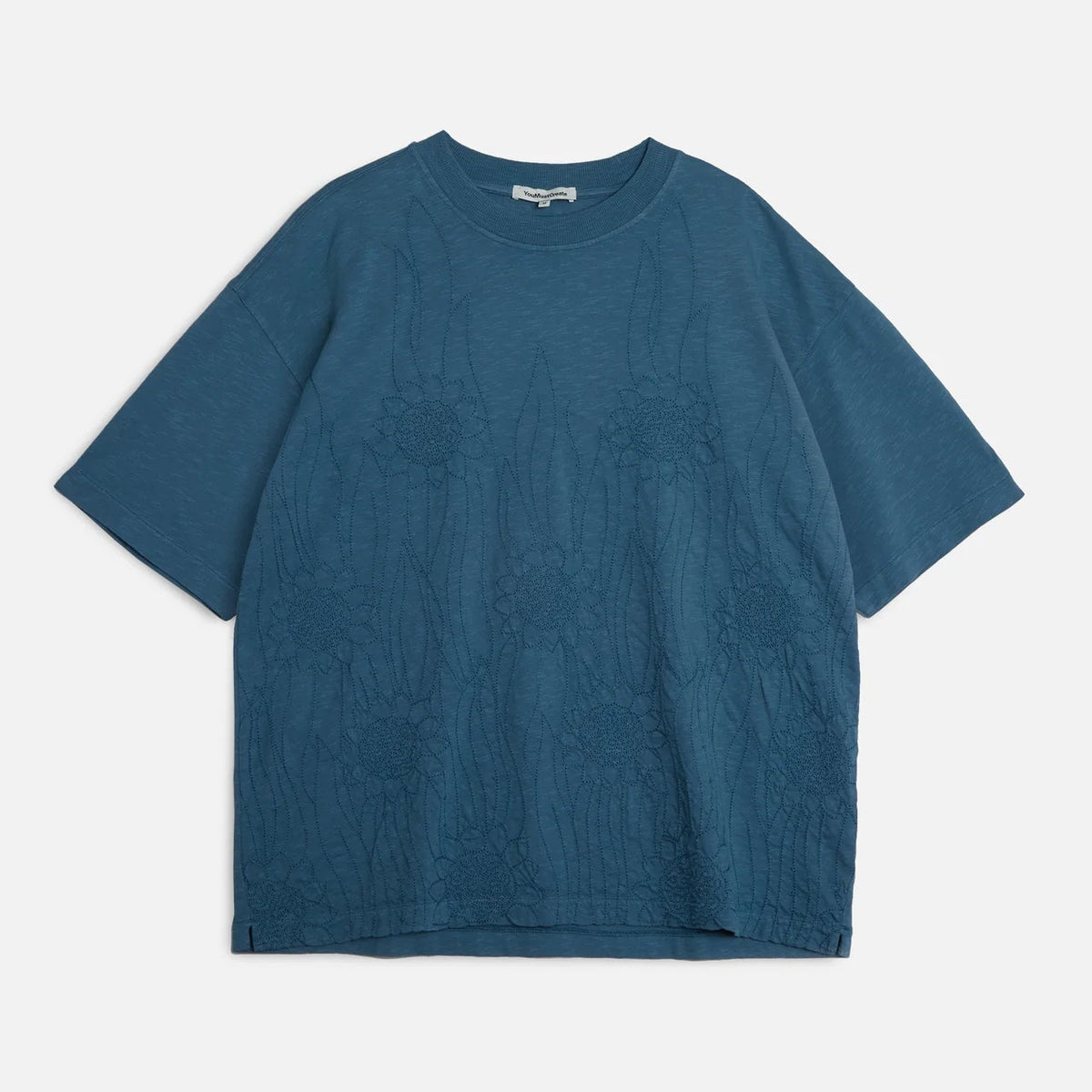 YMC Triple T-Shirt - Sunflower Blue Steel