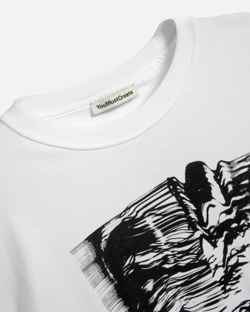 YMC Triple T-Shirt Mountains - White