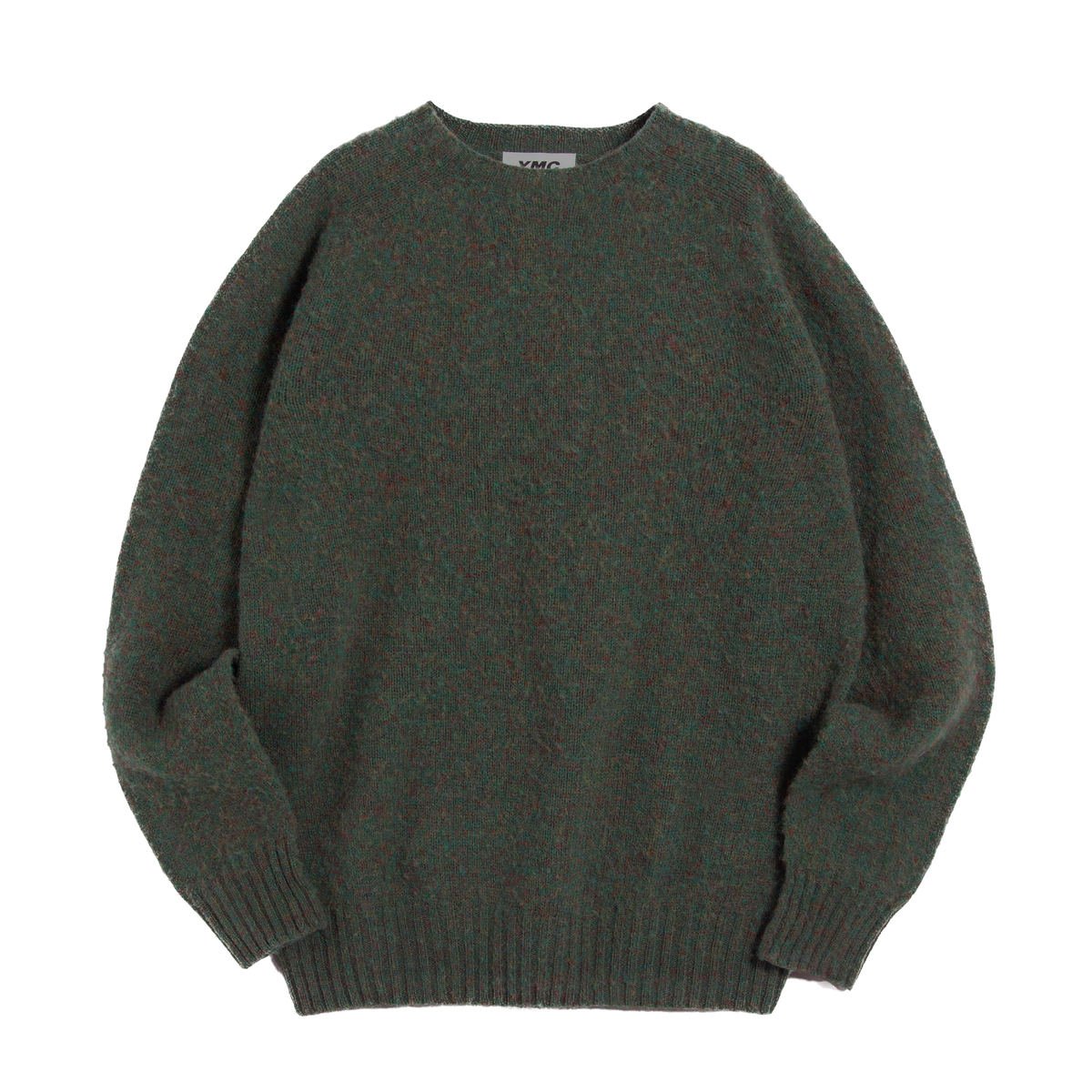 YMC Suedehead Crew Knit - Green