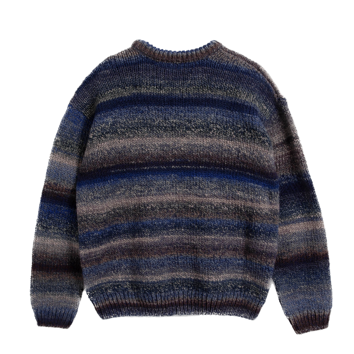 YMC Undertones Boxy Crew Knit - Blue
