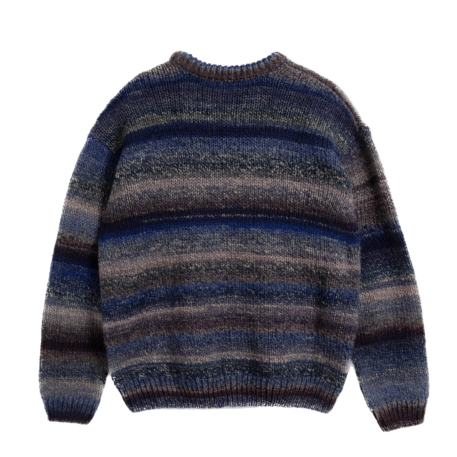 YMC Undertones Boxy Crew Knit - Blue