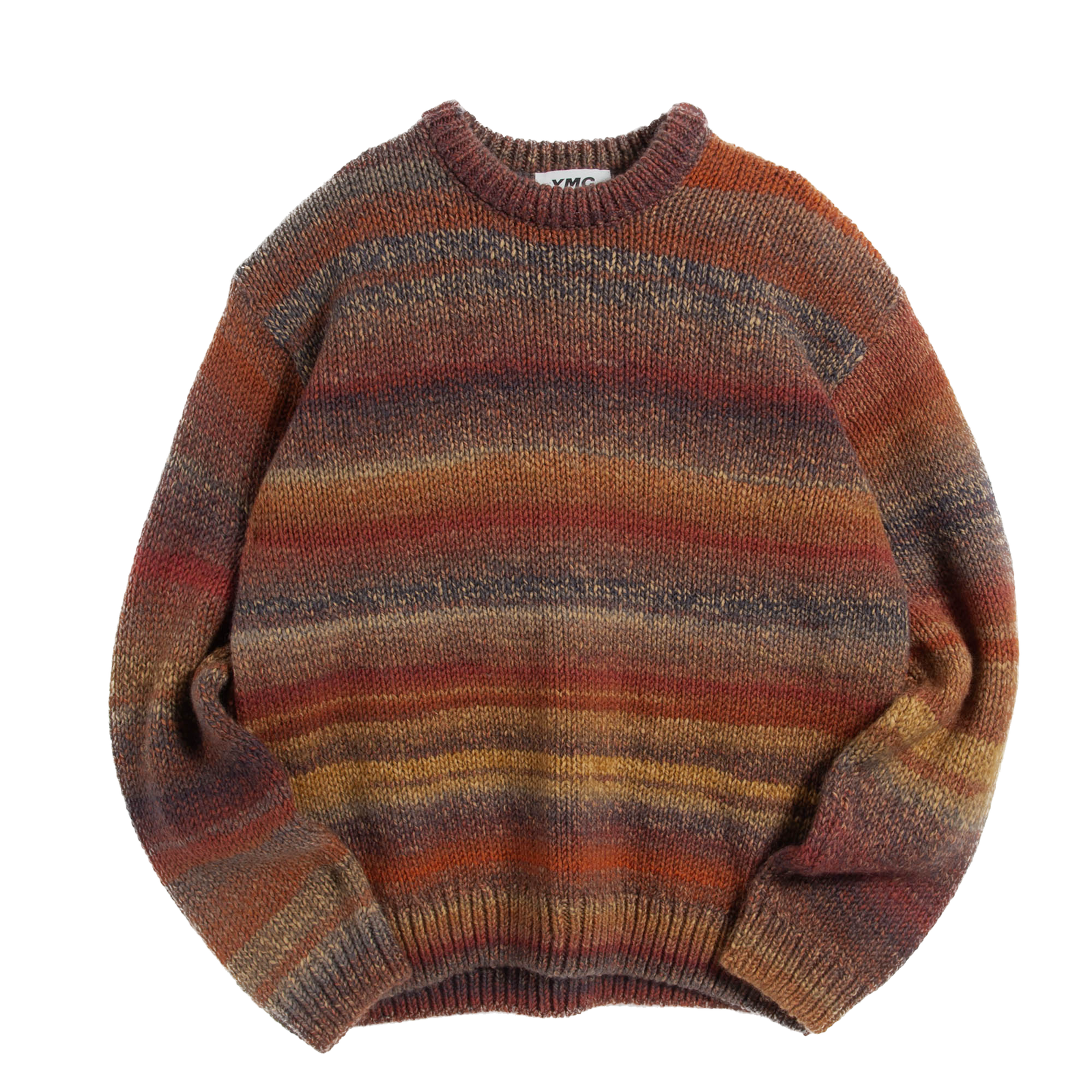 YMC Undertones Boxy Crew Knit - Brown