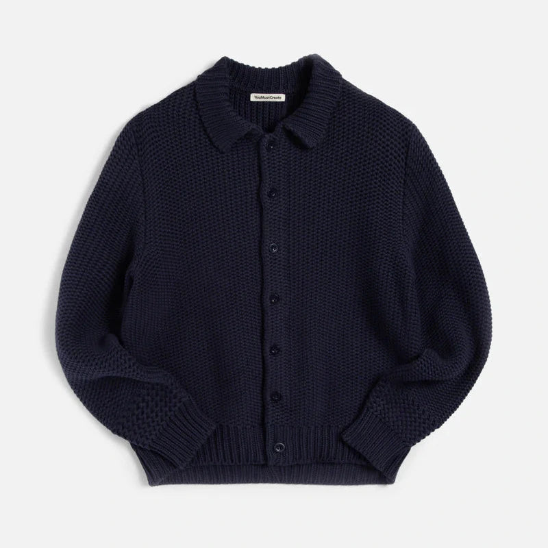 YMC Ratpack Cardigan - Navy