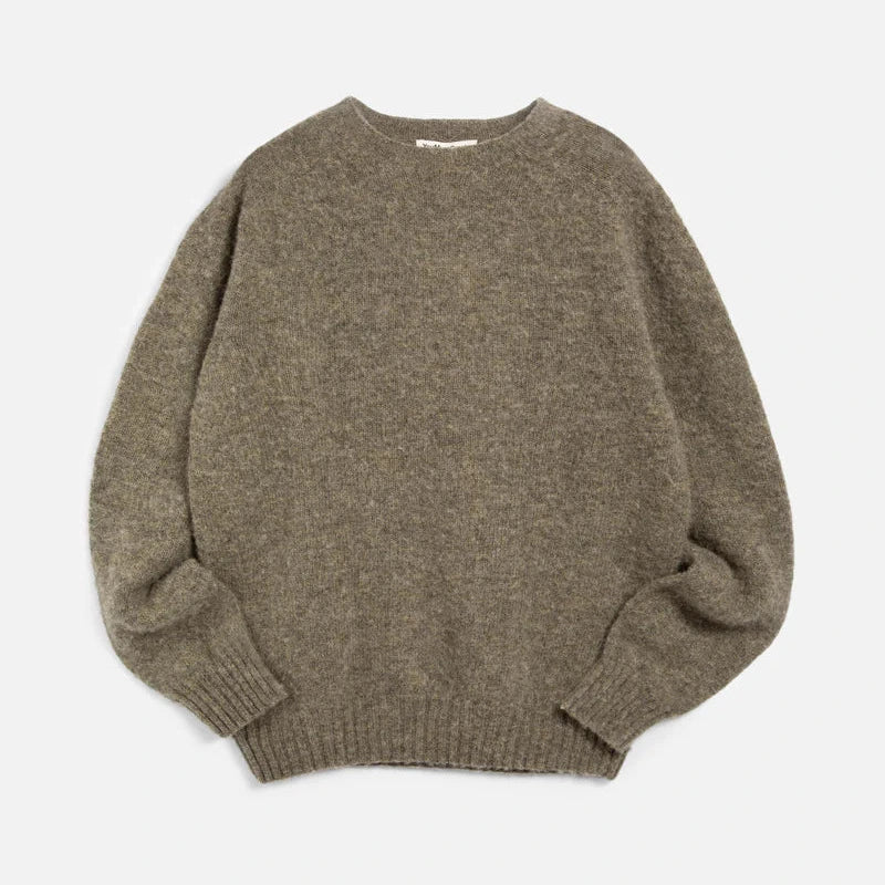 YMC Suedehead Crew Knit - Brown