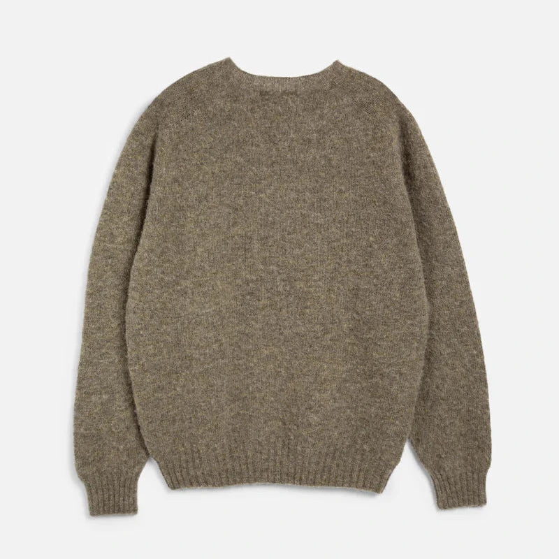 YMC Suedehead Crew Knit - Brown