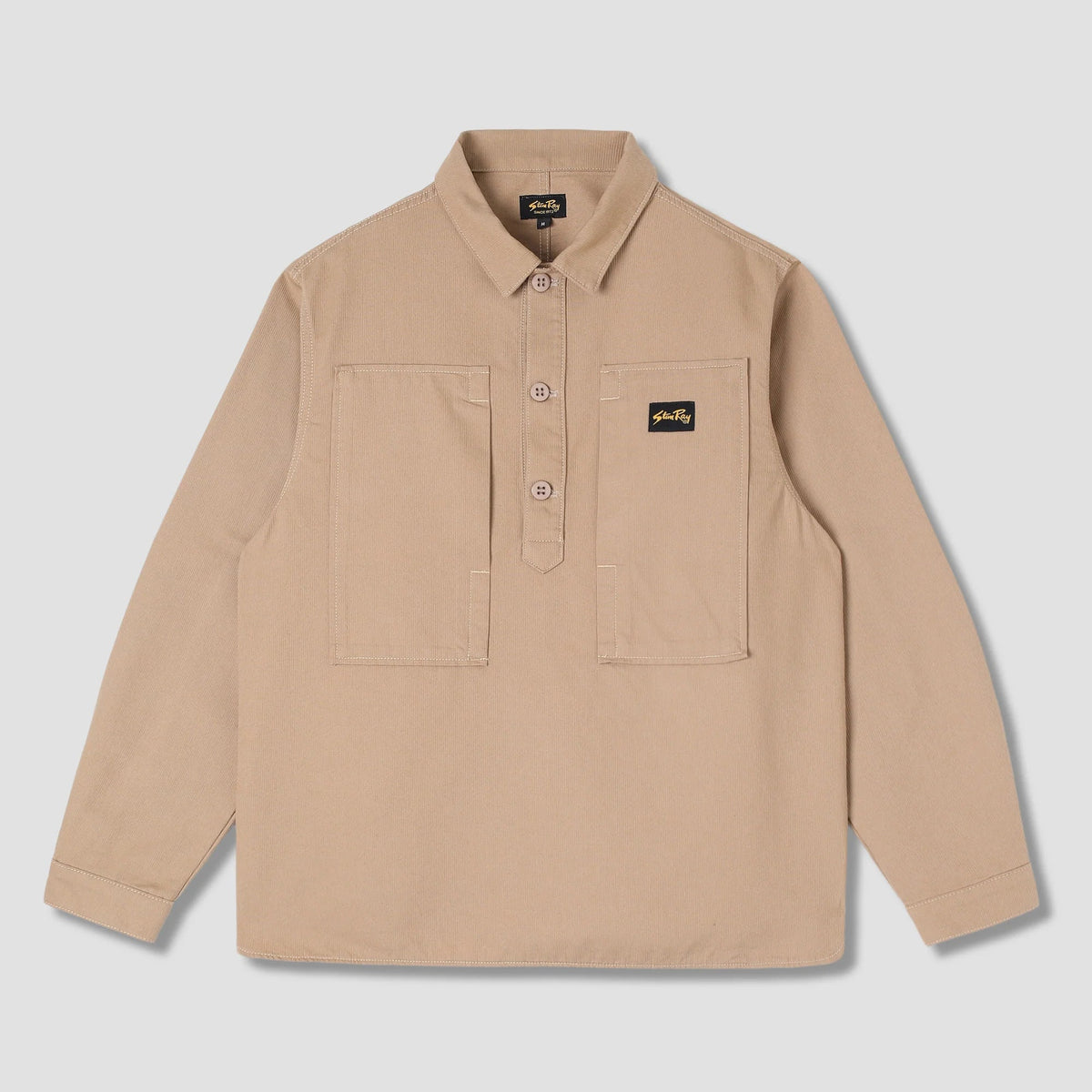 Stan Ray Painters Pop Over Shirt - Khaki Bedford