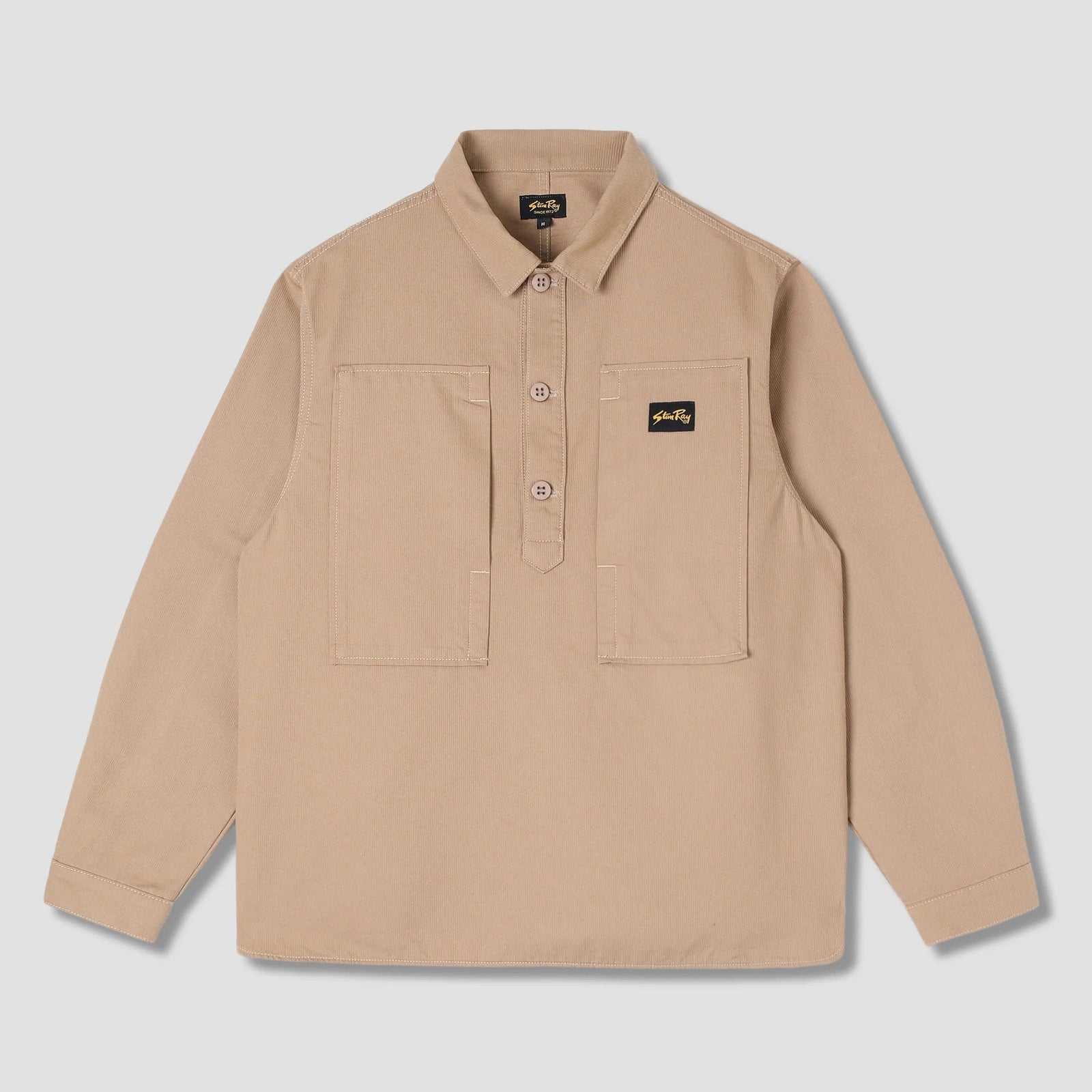 Stan Ray Painters Pop Over Shirt - Khaki Bedford