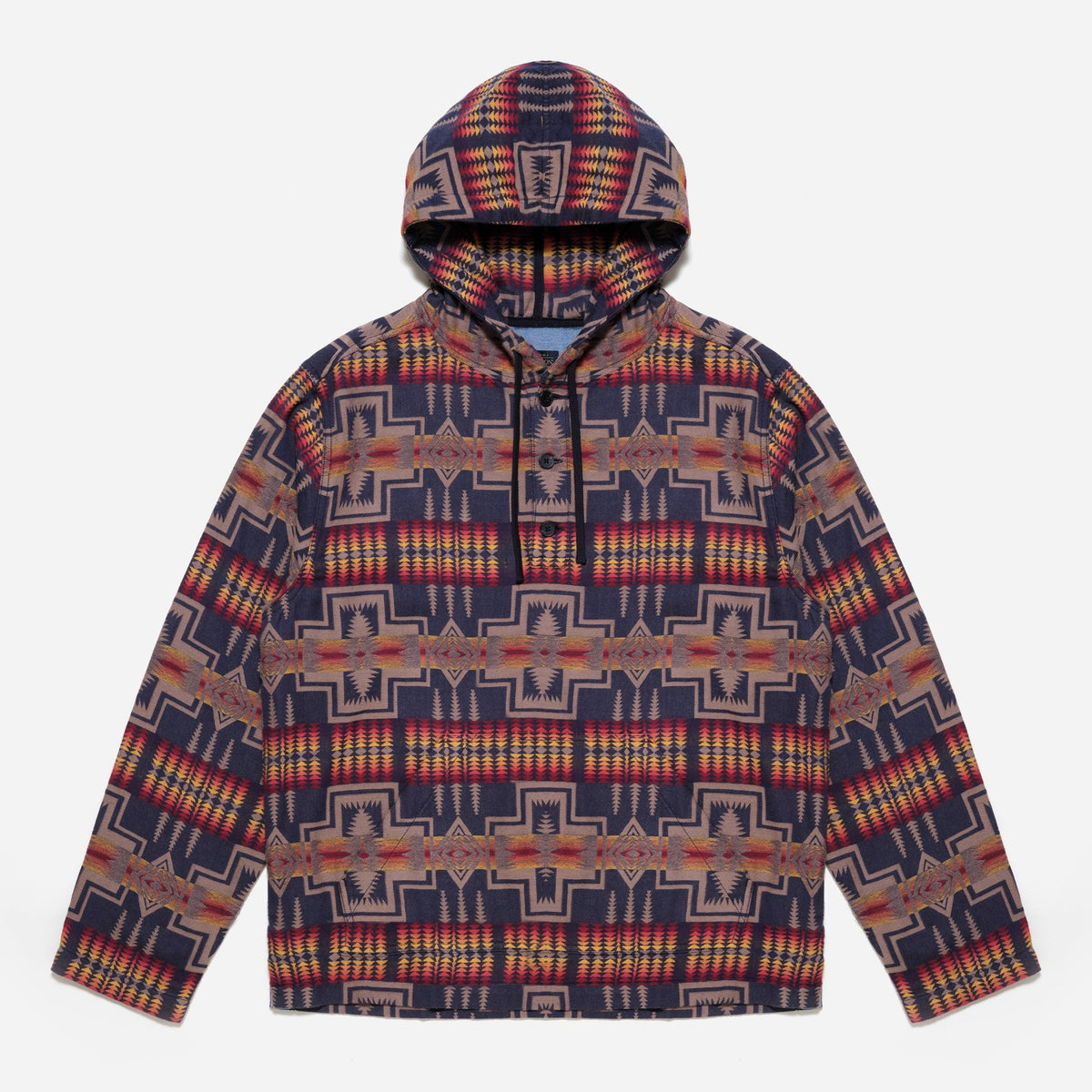Pendleton Surf Hoodie - Harding Navy / Red