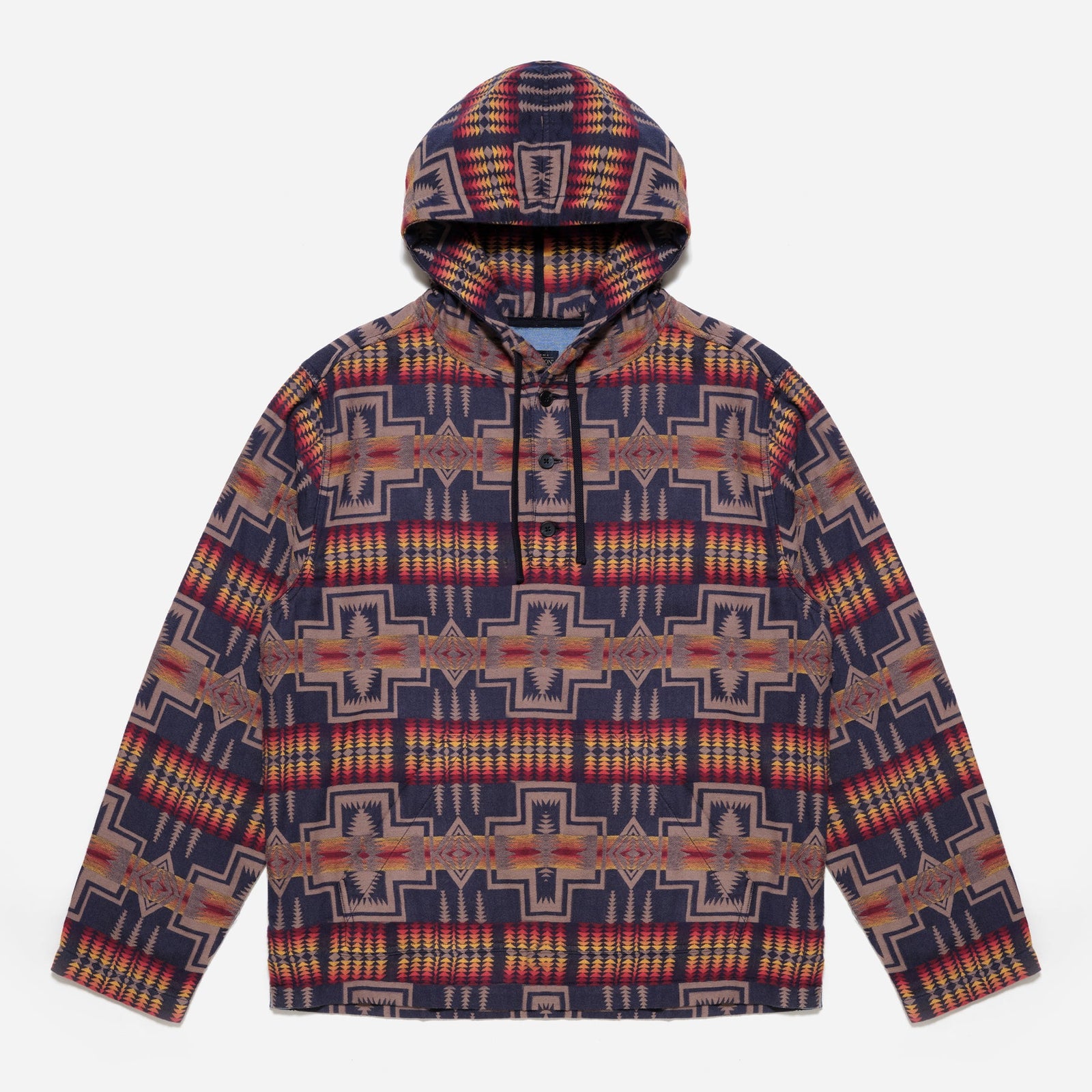 Pendleton Surf Hoodie - Harding Navy / Red