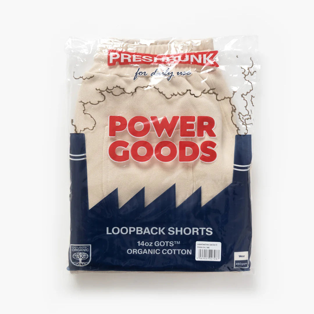 Power Goods Loopback Sweat Shorts - Putty