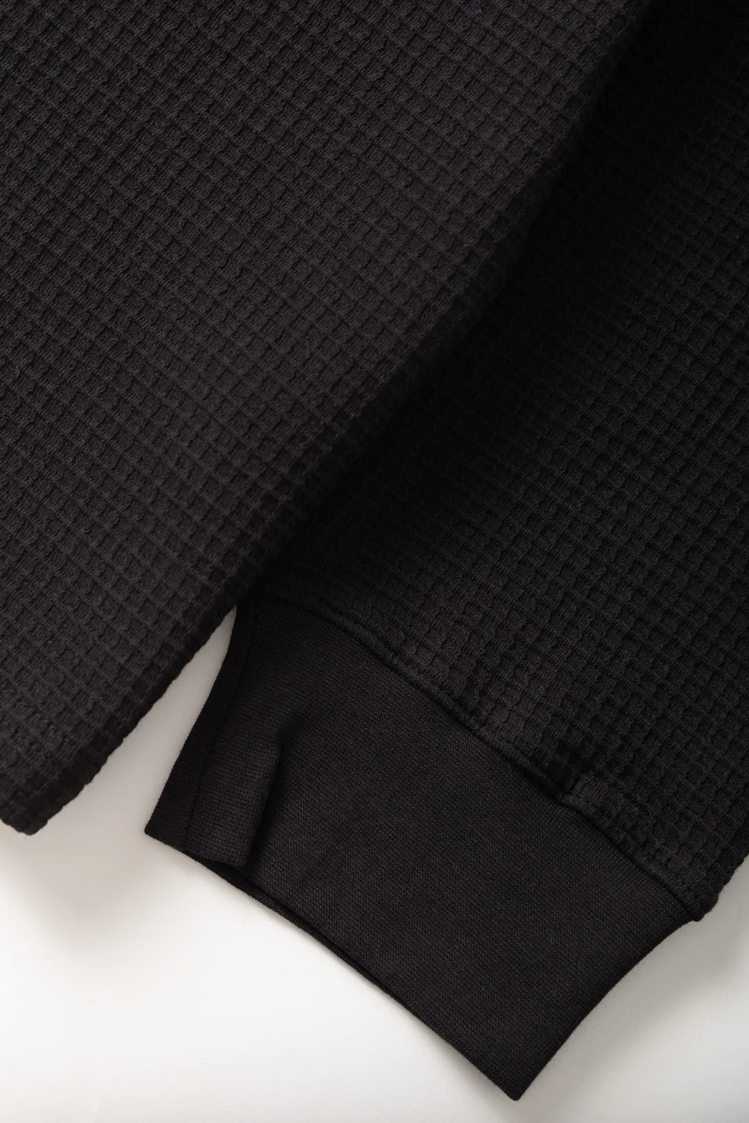 Power Goods Thermal Waffle LS T-Shirt - Black