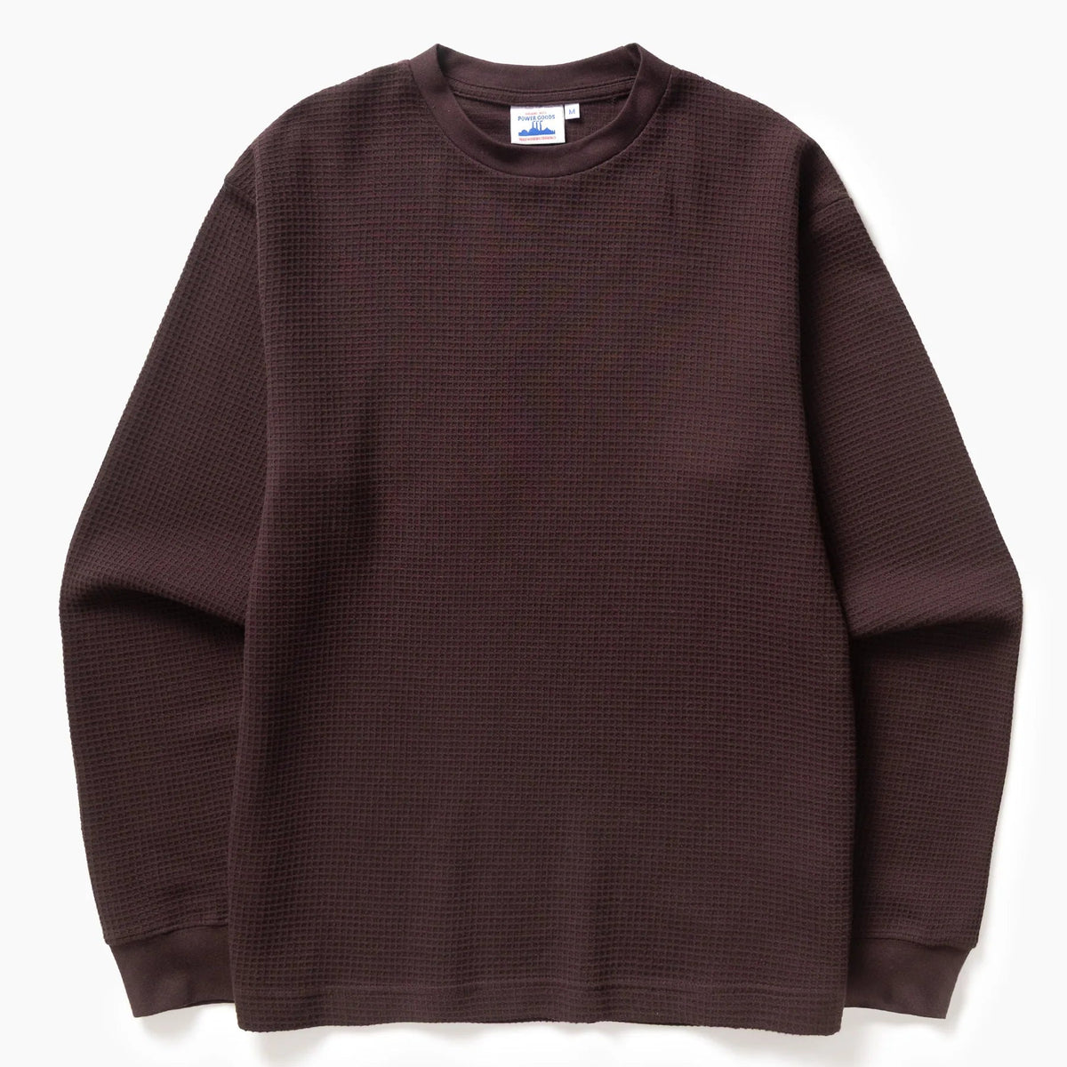 Power Goods Thermal Waffle LS T-Shirt - Coffee
