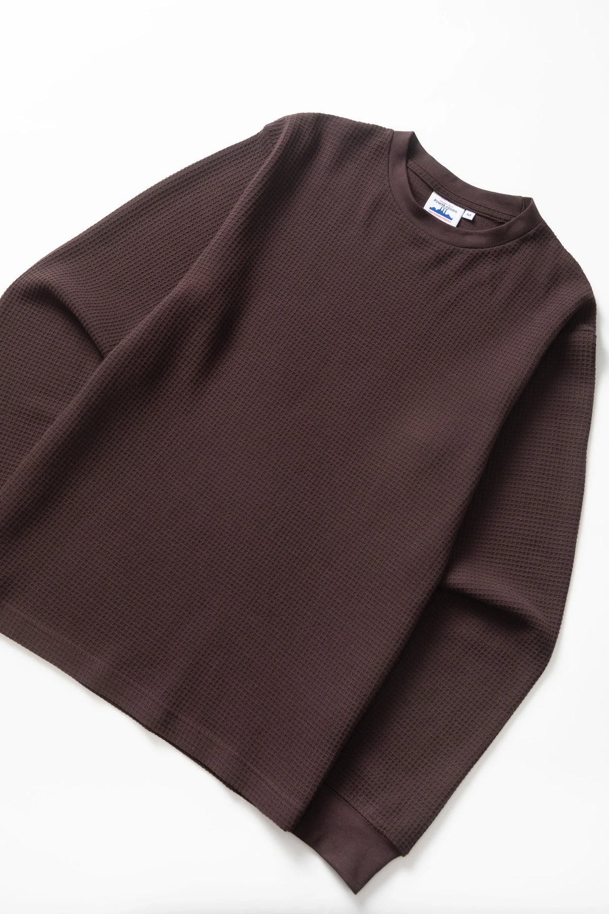Power Goods Thermal Waffle LS T-Shirt - Coffee
