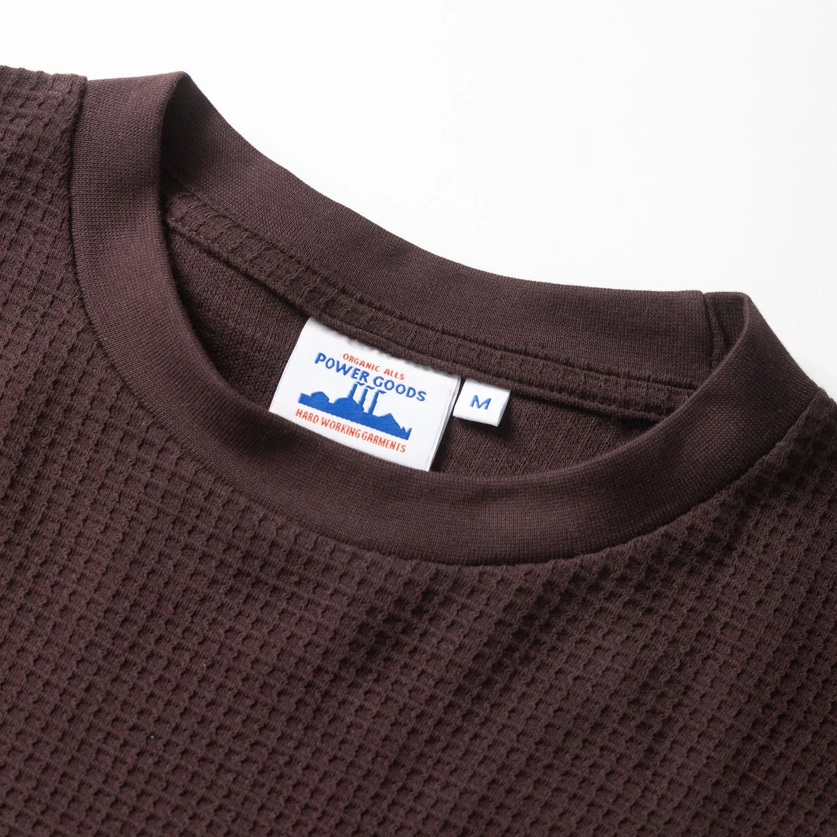 Power Goods Thermal Waffle LS T-Shirt - Coffee