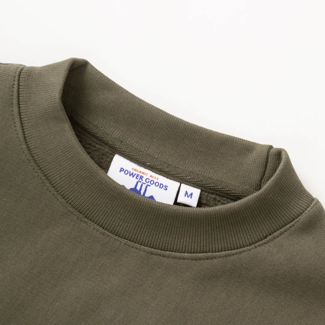 Power Goods Super Weight Crew - Dark Olive