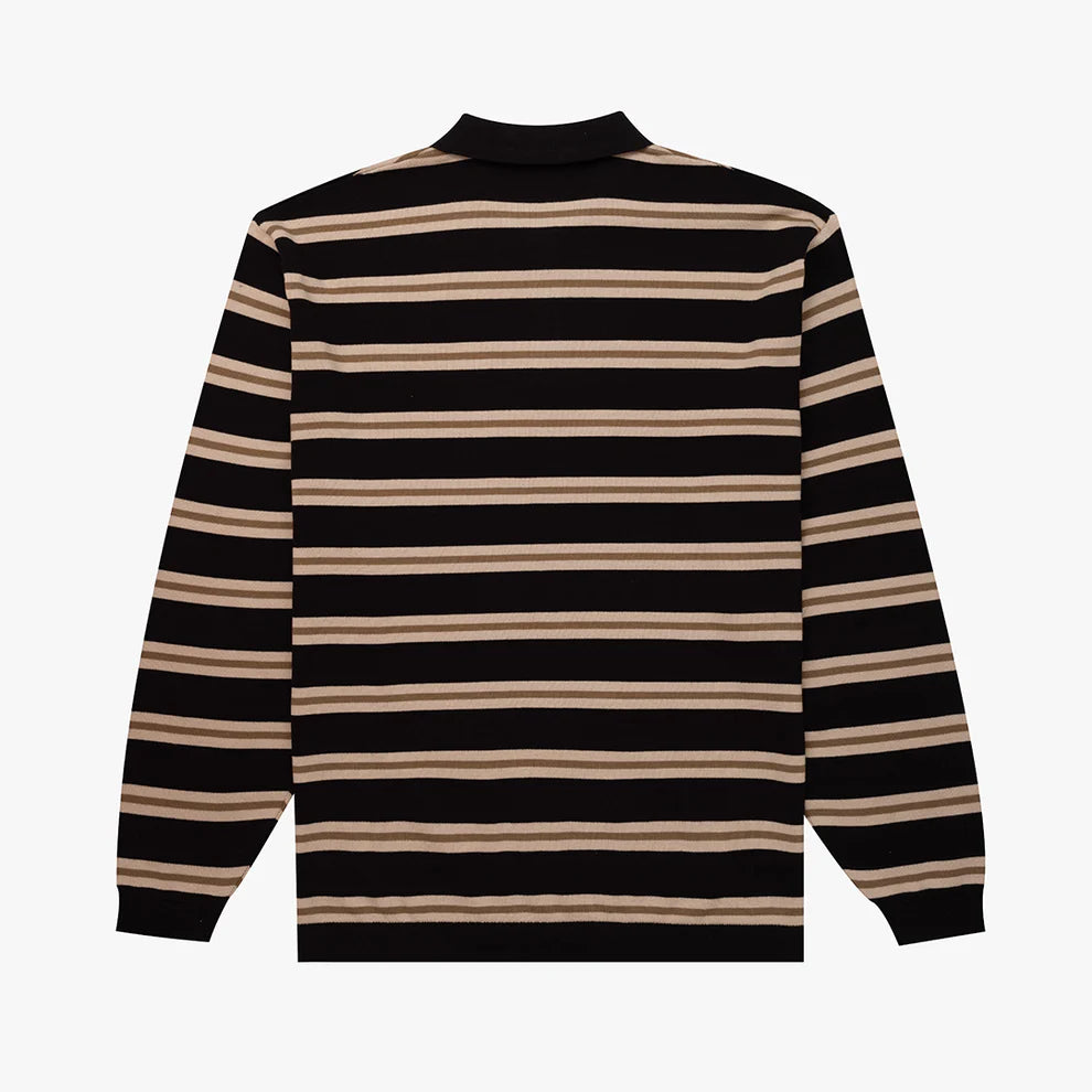 Parlez Aspen LS Polo Knit - Black