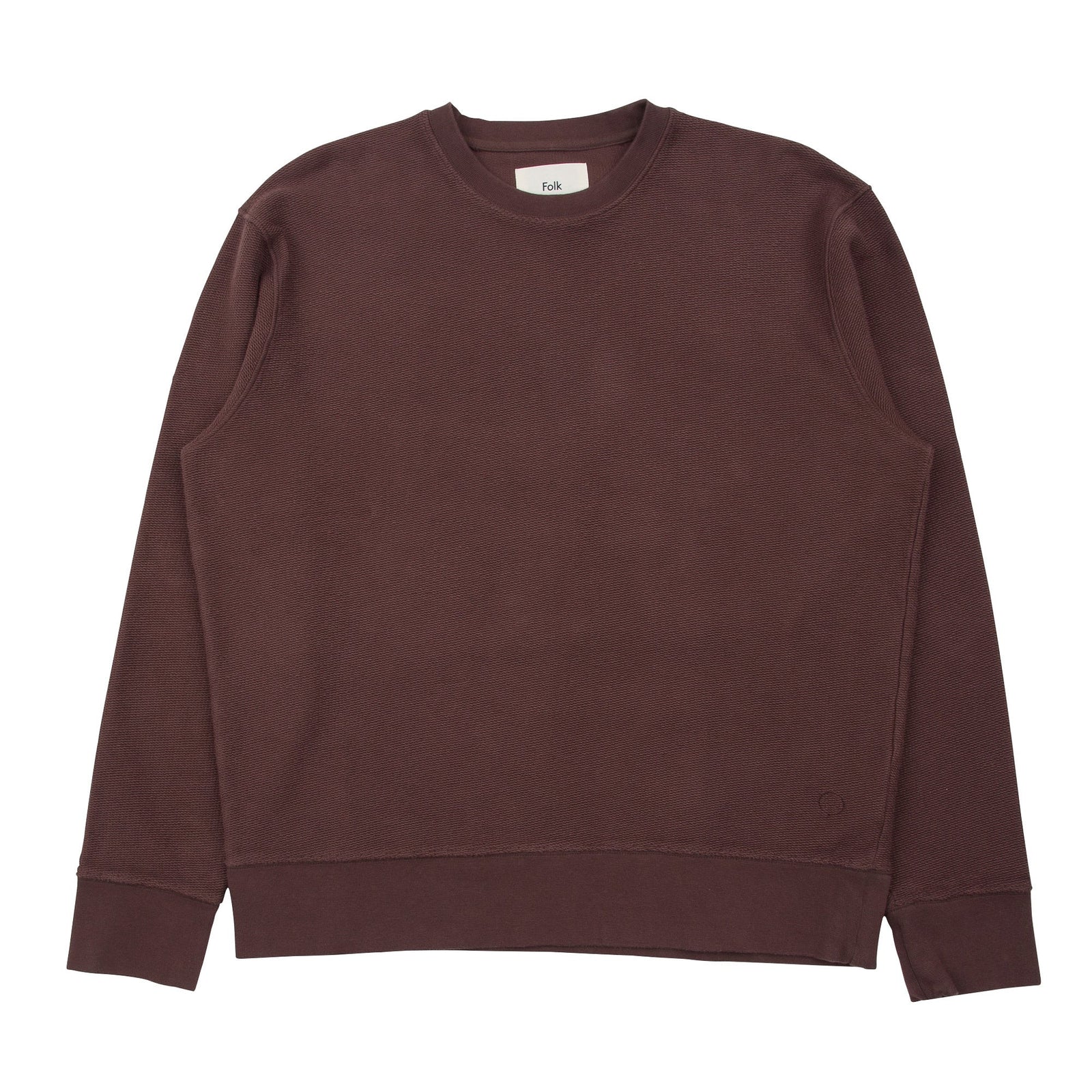 Folk Reverse Boxy Sweat - Fig