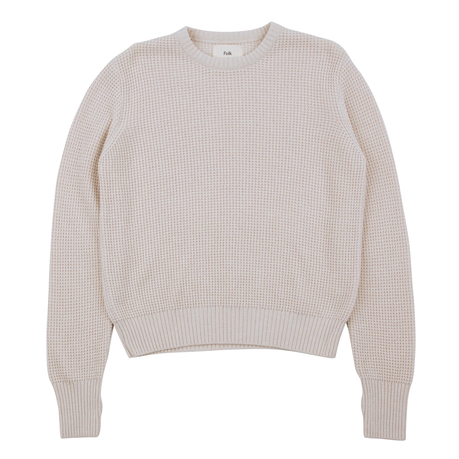 Folk Waffle Crew - Ecru