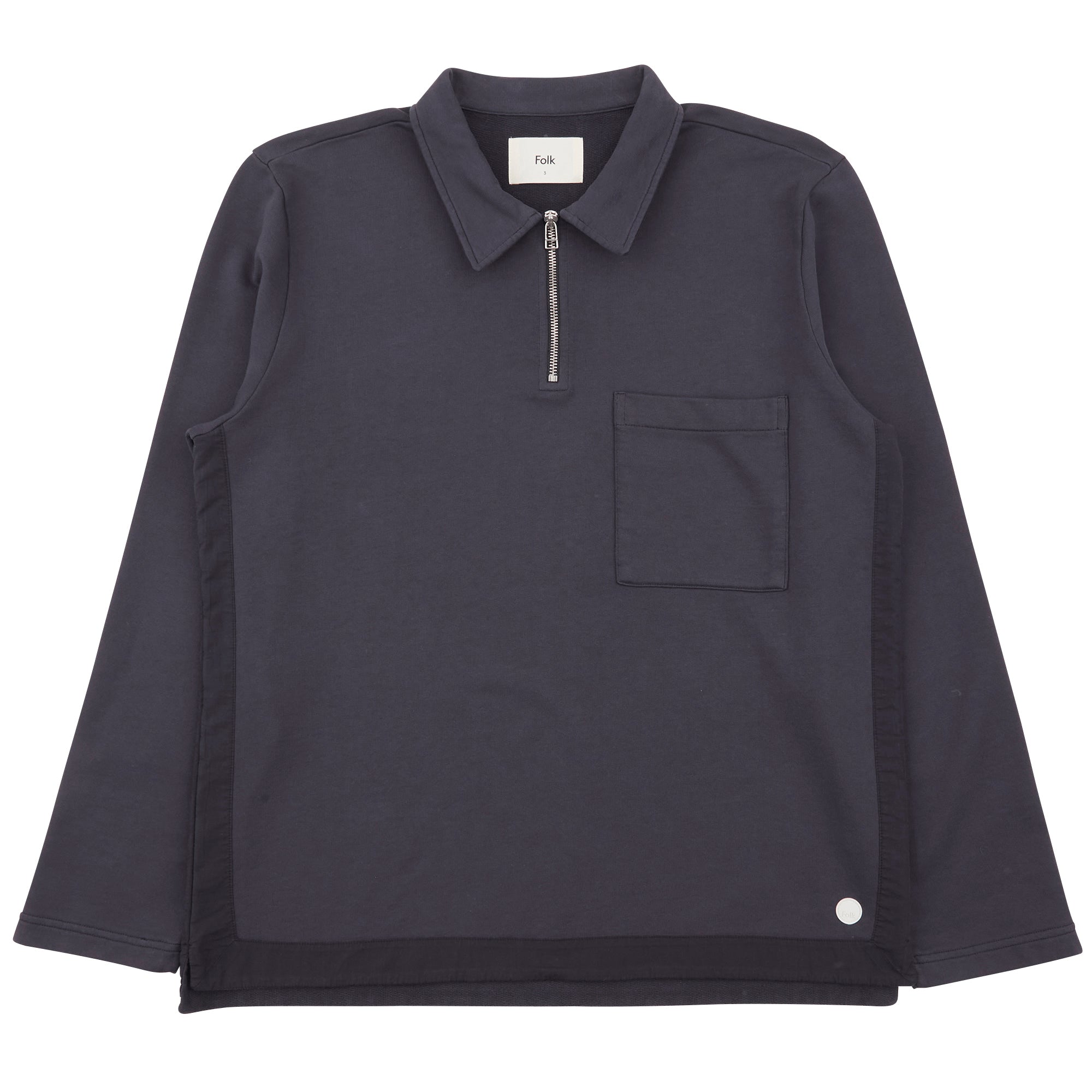 Folk Signal Half Zip - Soft Black