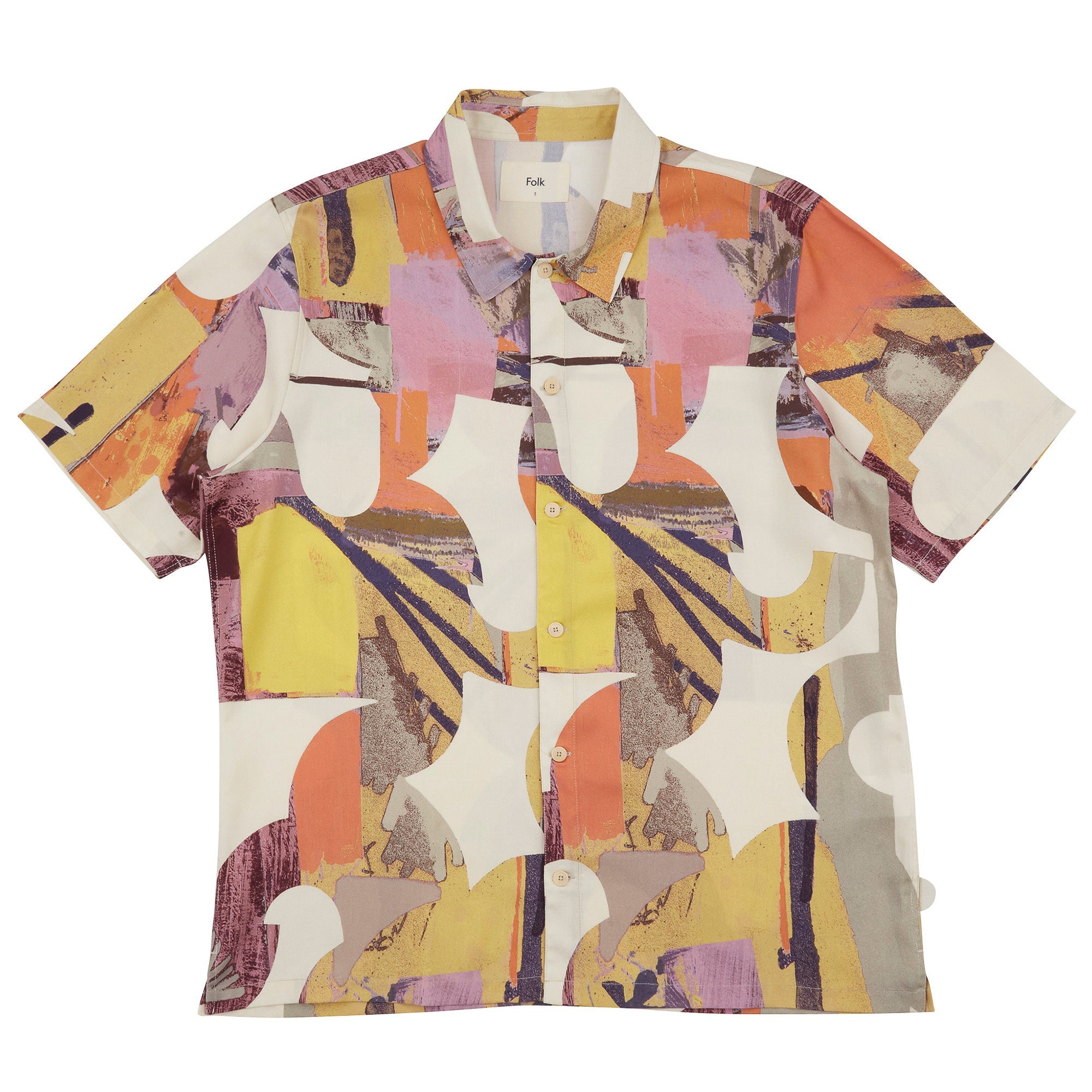 Folk Gabe Shirt - Cutout Print Coral