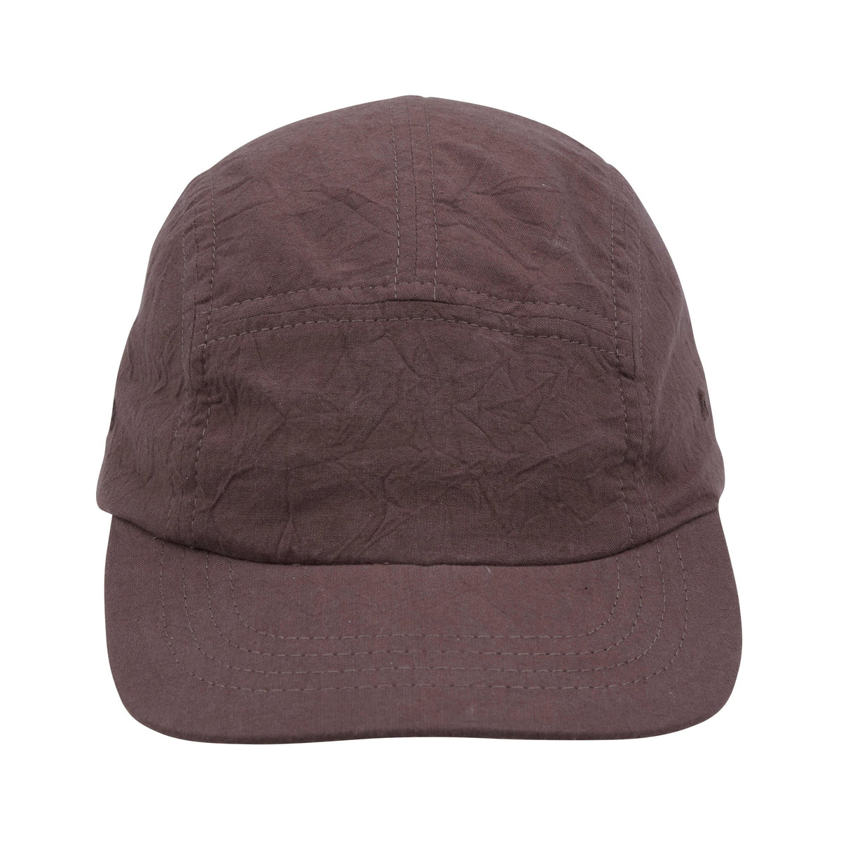 Folk 5 Panel Cap - Ash Brown Crinkle