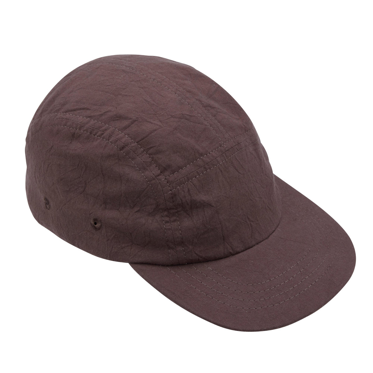 Folk 5 Panel Cap - Ash Brown Crinkle