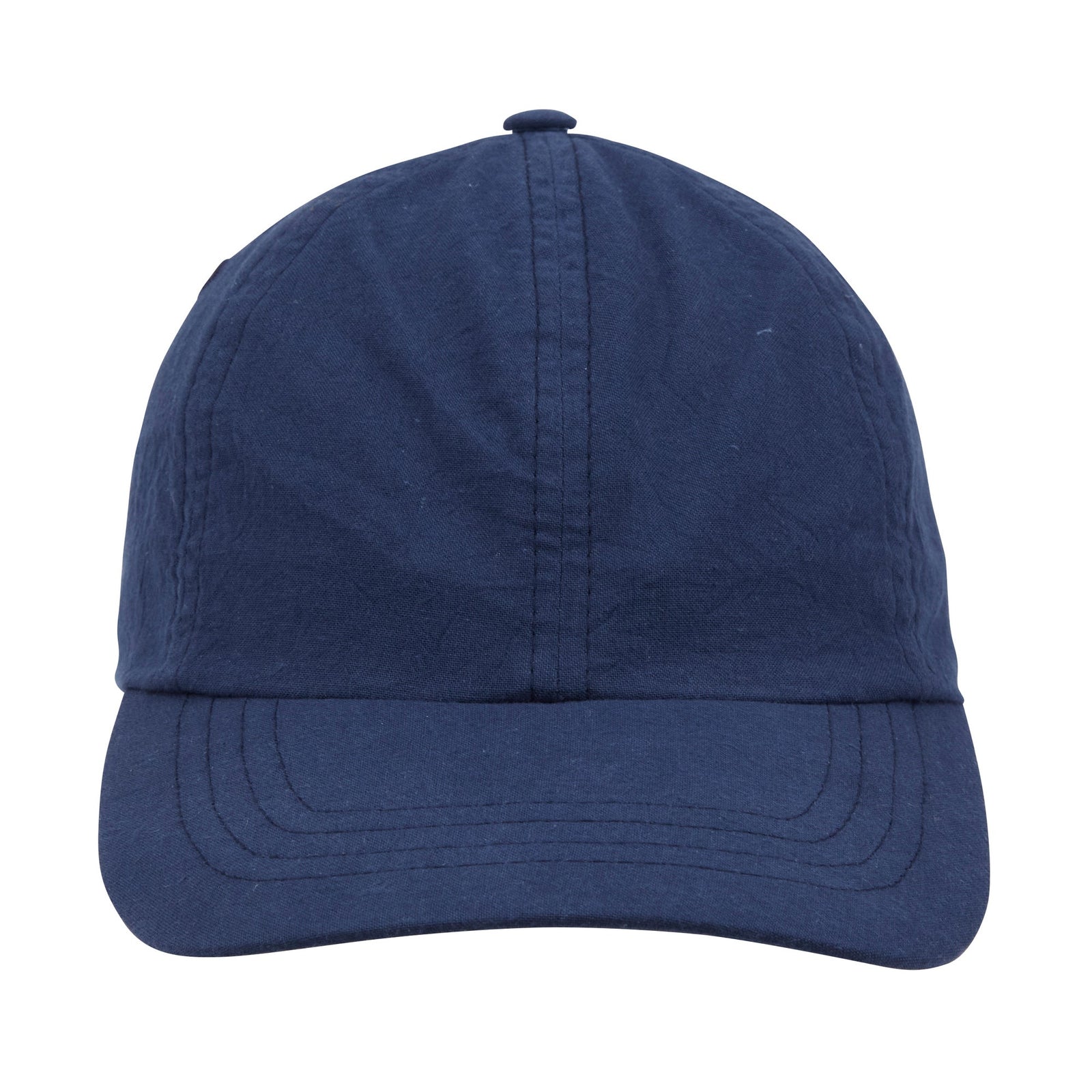 Folk 6 Panel Cap - Ash Navy Crinkle