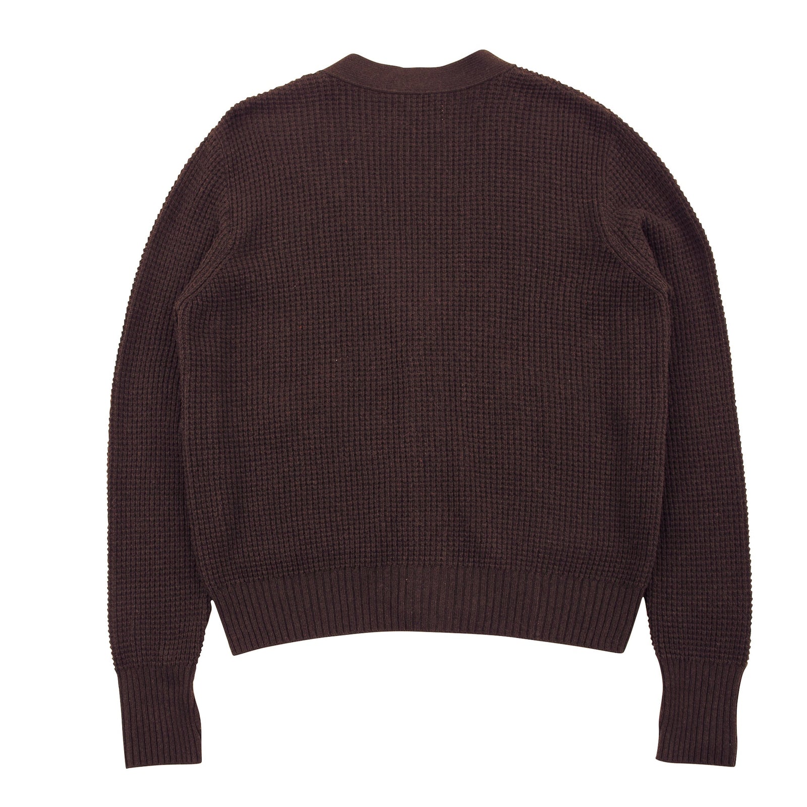 Folk Waffle Cardigan - Brown